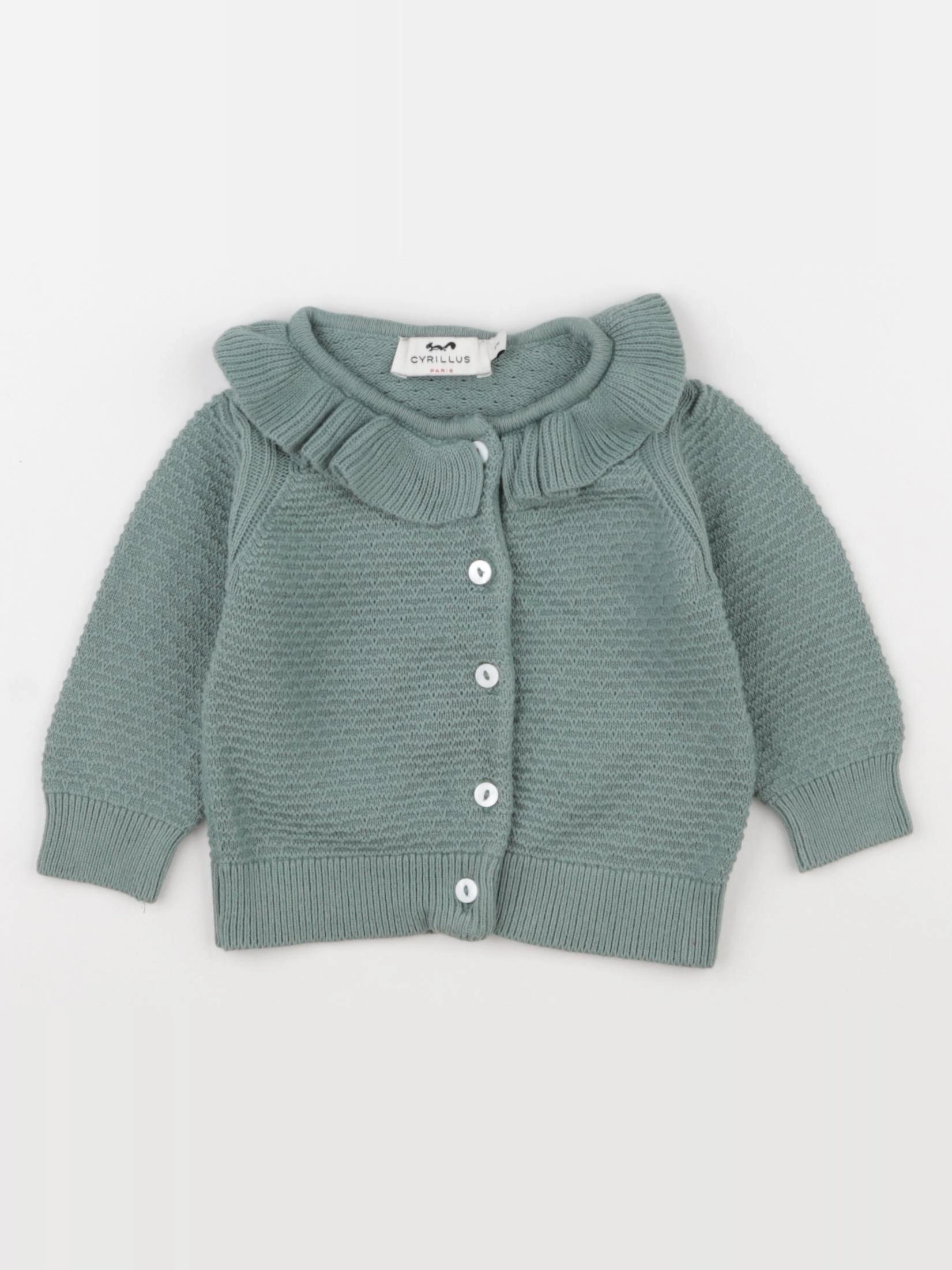 Cyrillus - gilet vert - 6 mois