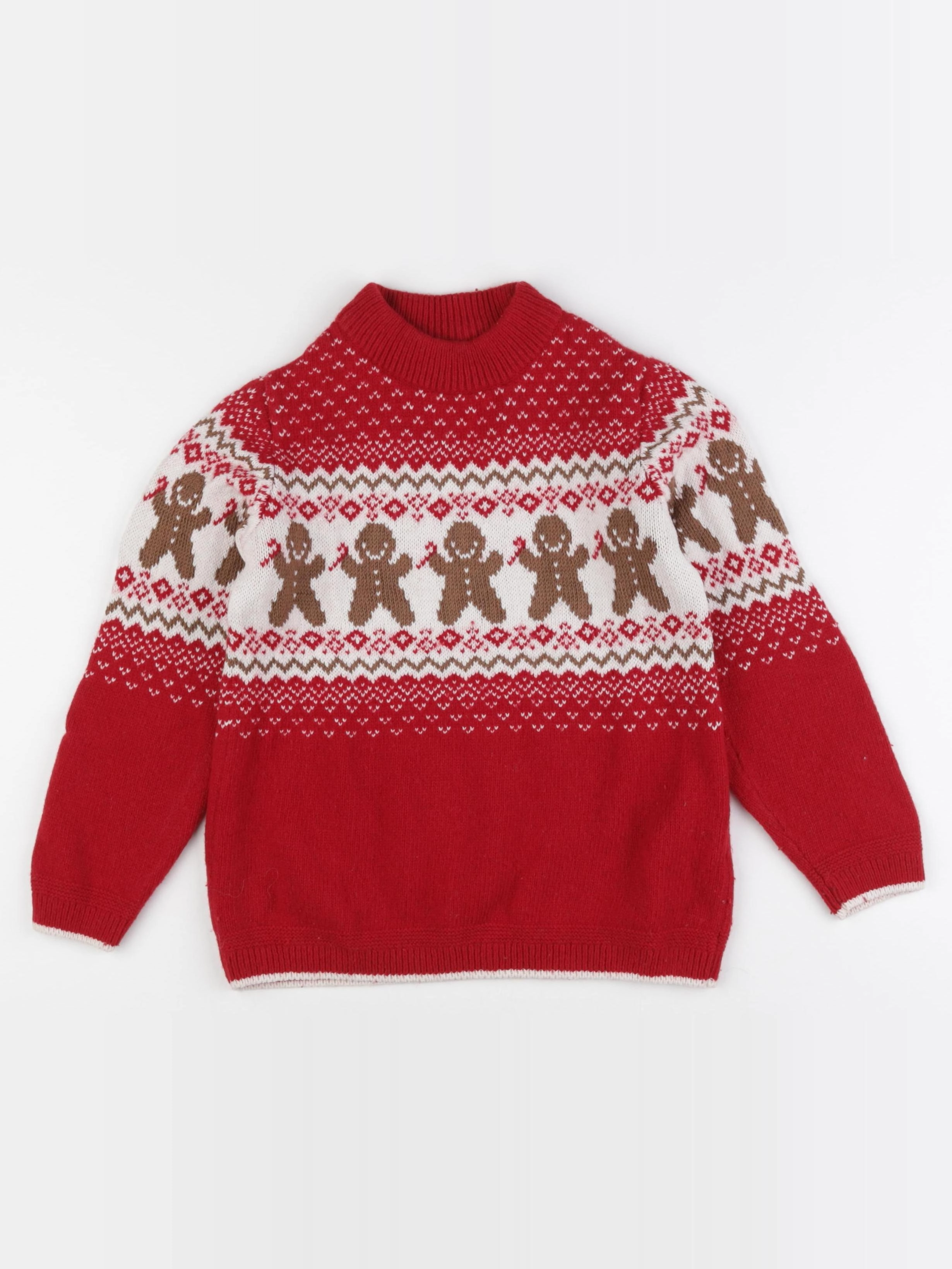 Monoprix - pull rouge - 8 ans