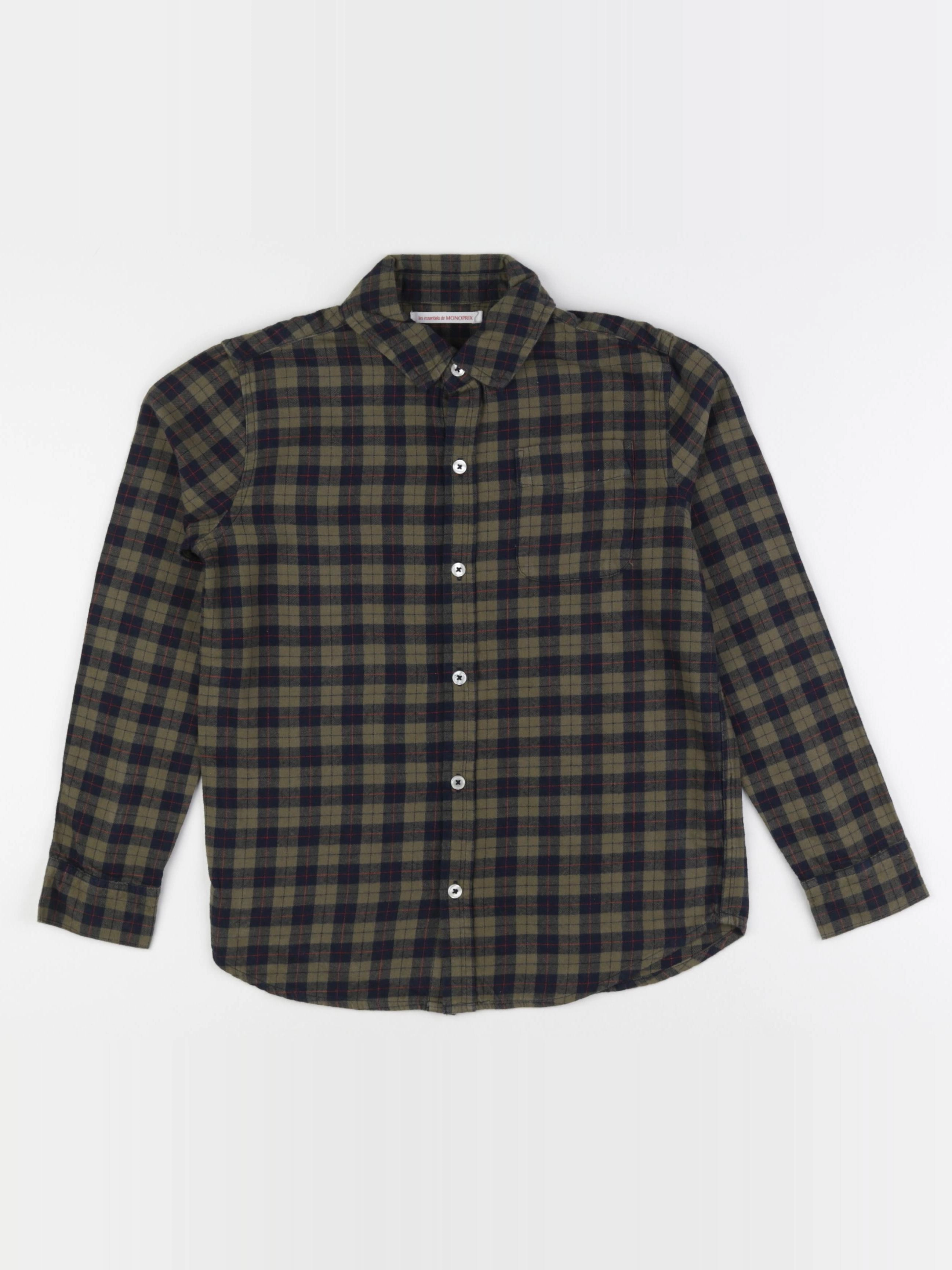 Monoprix - chemise vert - 8 ans