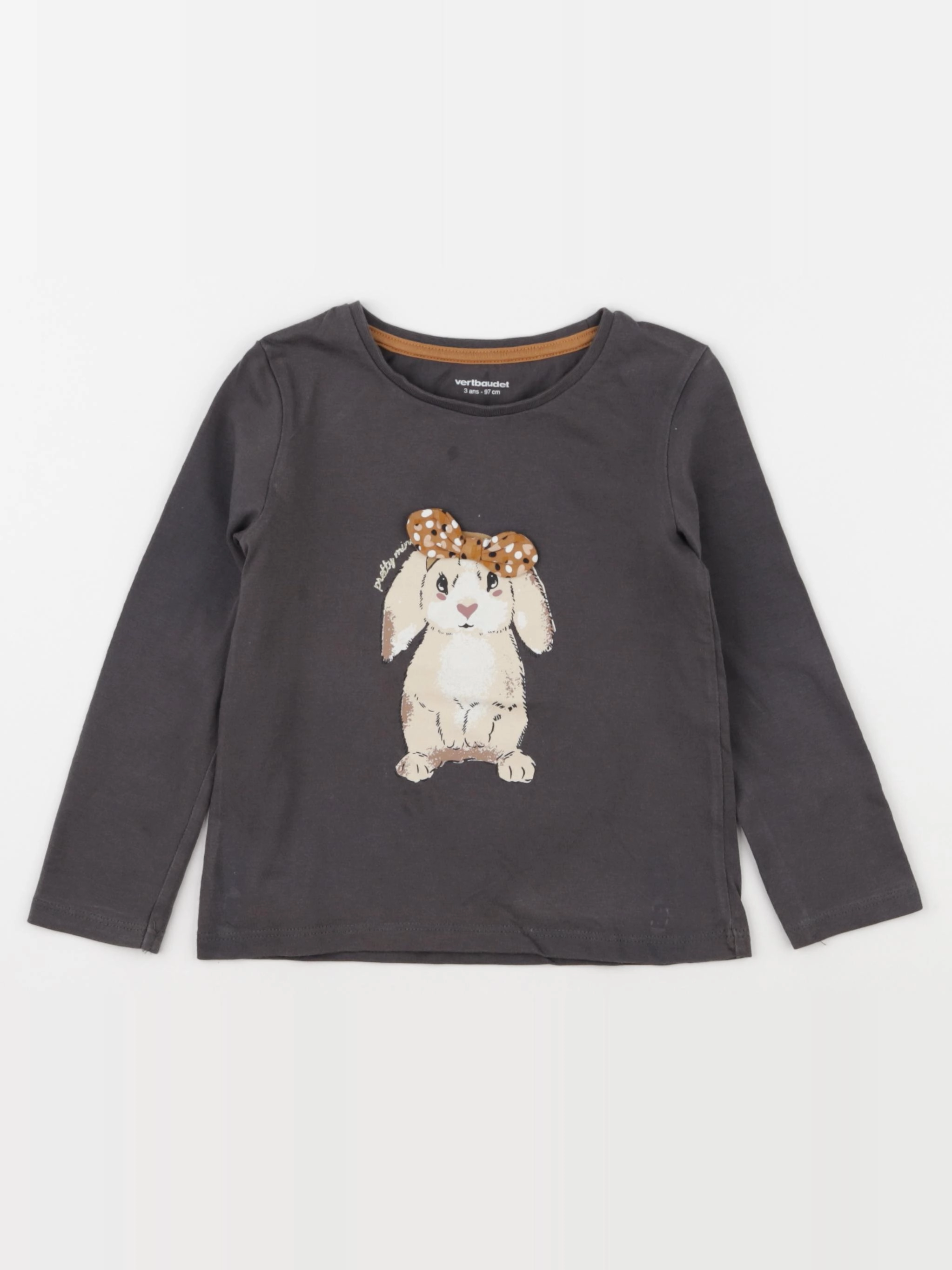 Vertbaudet - tee-shirt gris - 3 ans