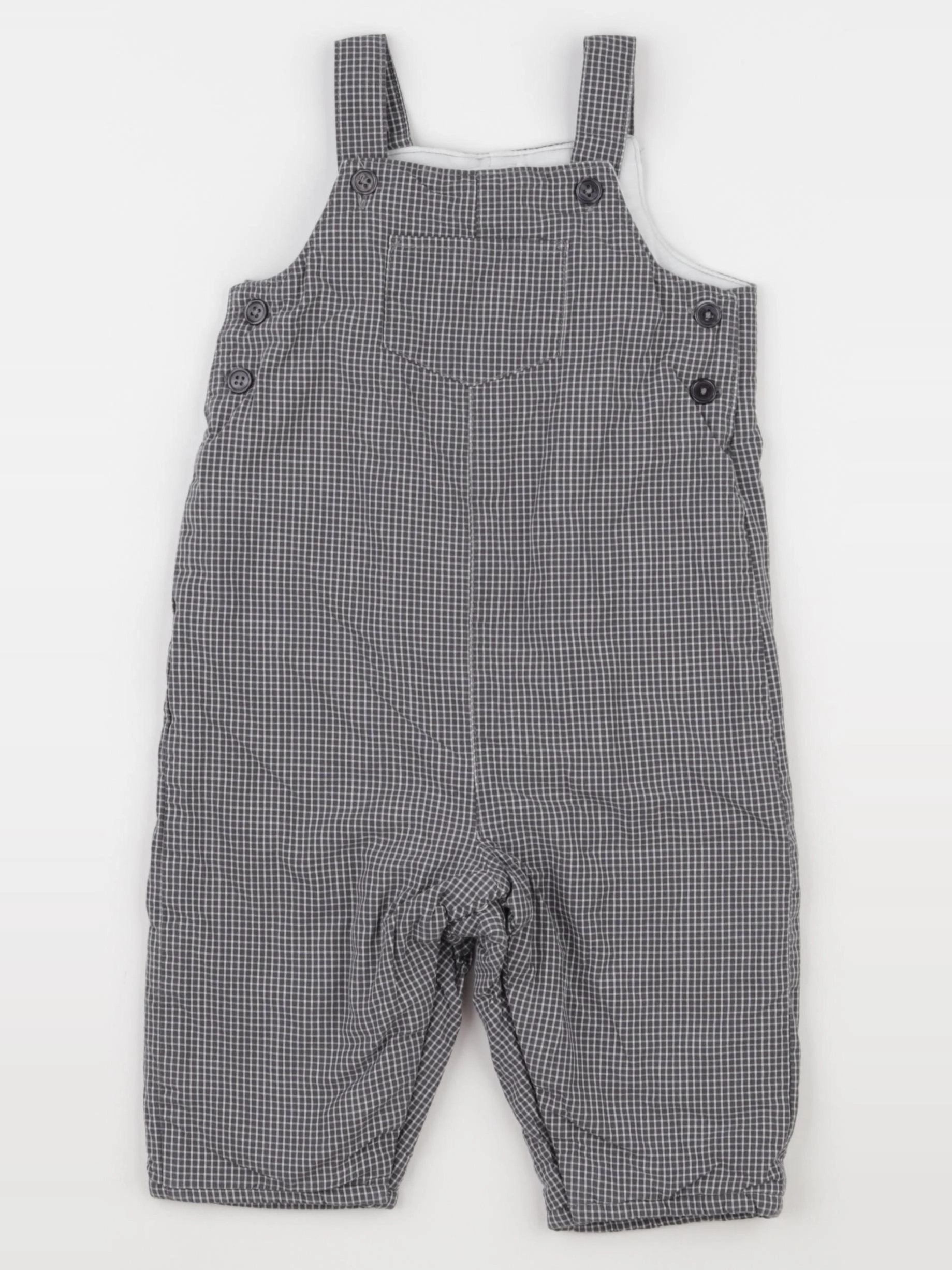 Boutchou - salopette doublé noir - 12 mois