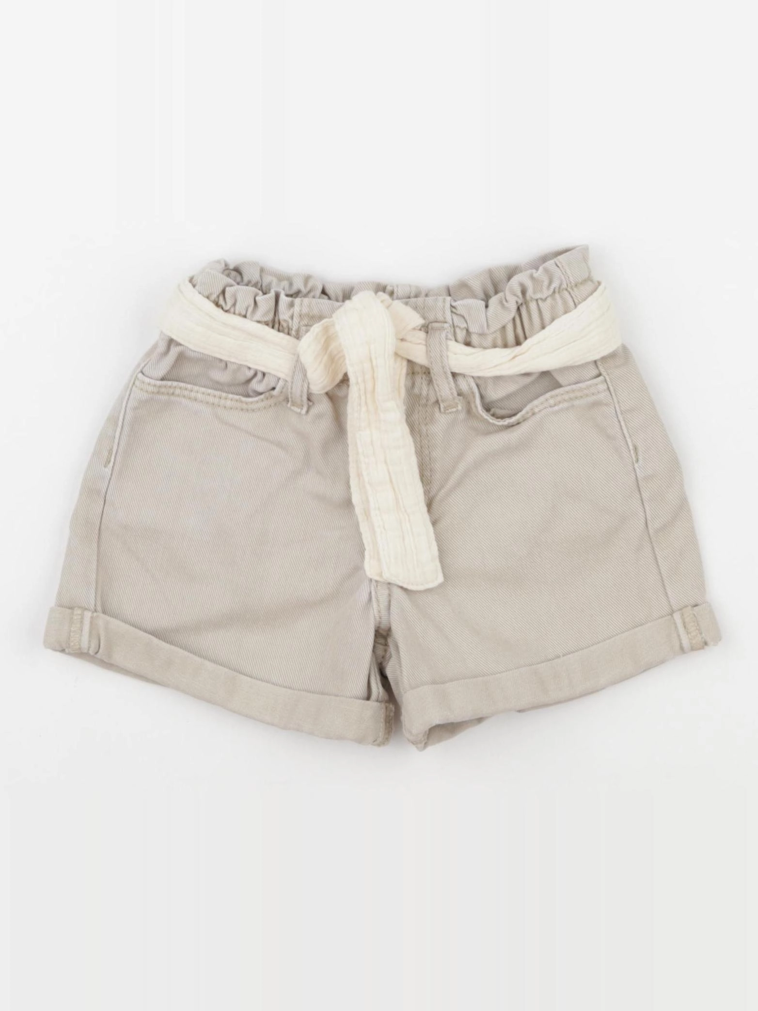 Vertbaudet - short beige - 2 ans