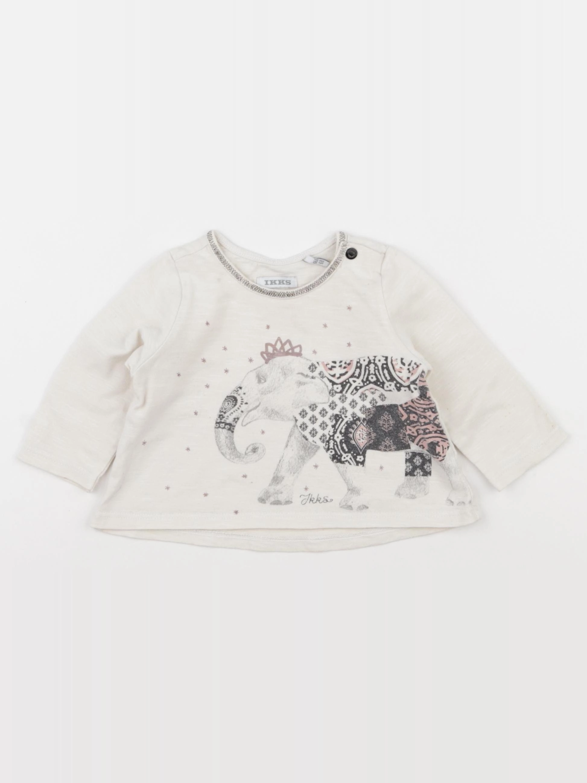 IKKS - tee-shirt beige - 6 mois
