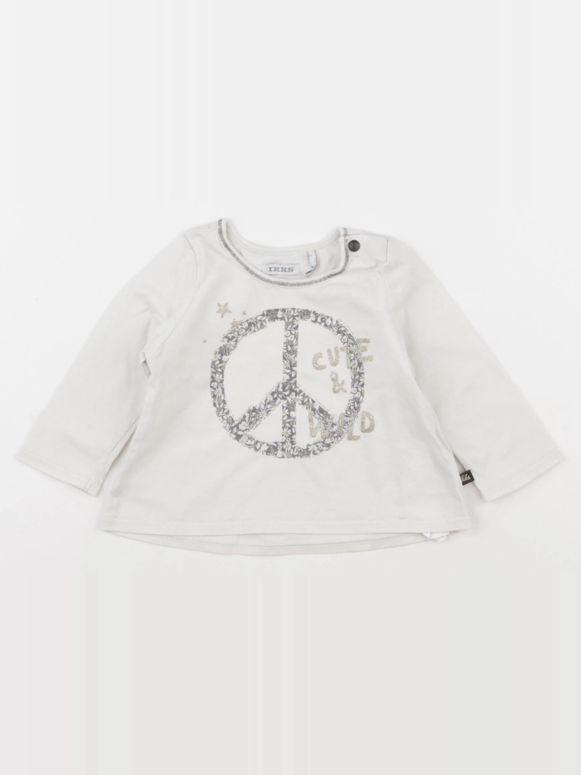 IKKS - tee-shirt beige - 6 mois