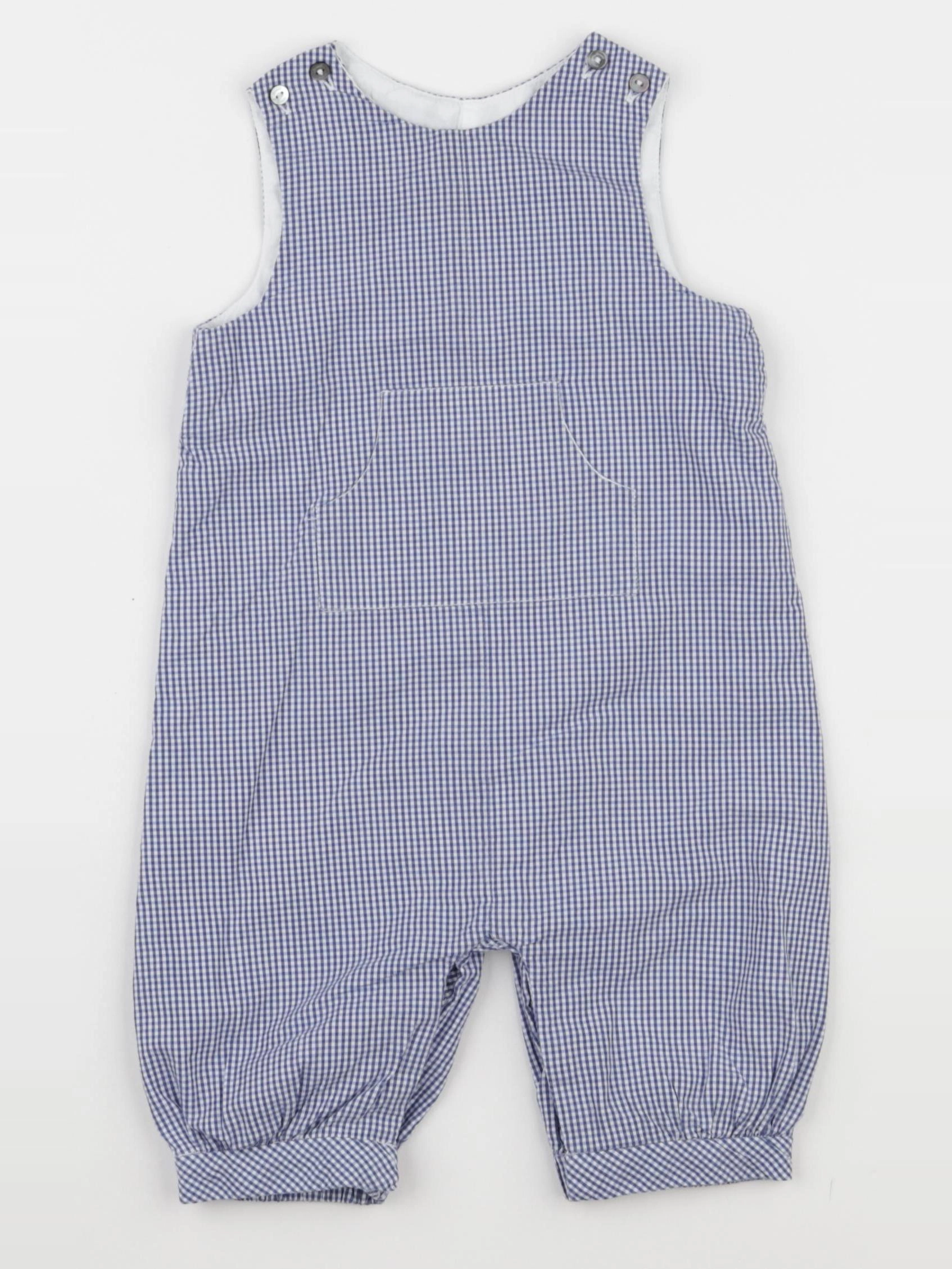 Jacadi - combinaison doublé bleu - 6 mois