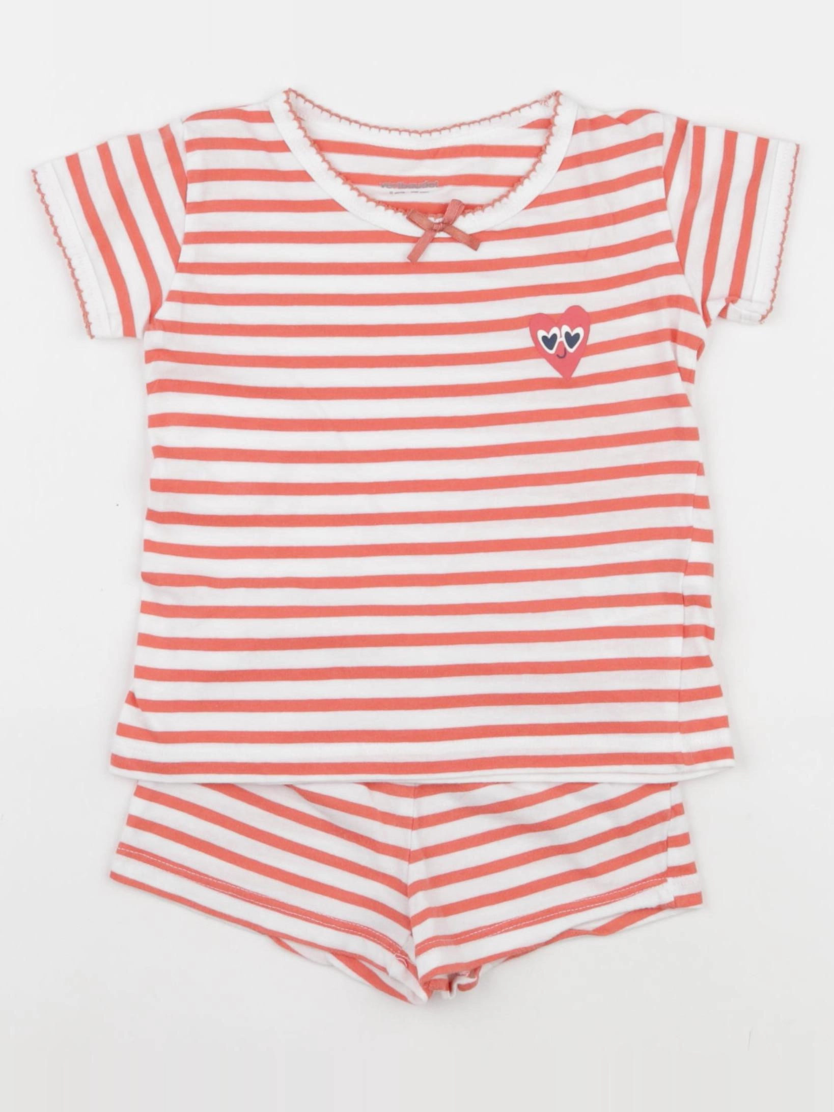 Vertbaudet - pyjama coton rouge - 2 ans