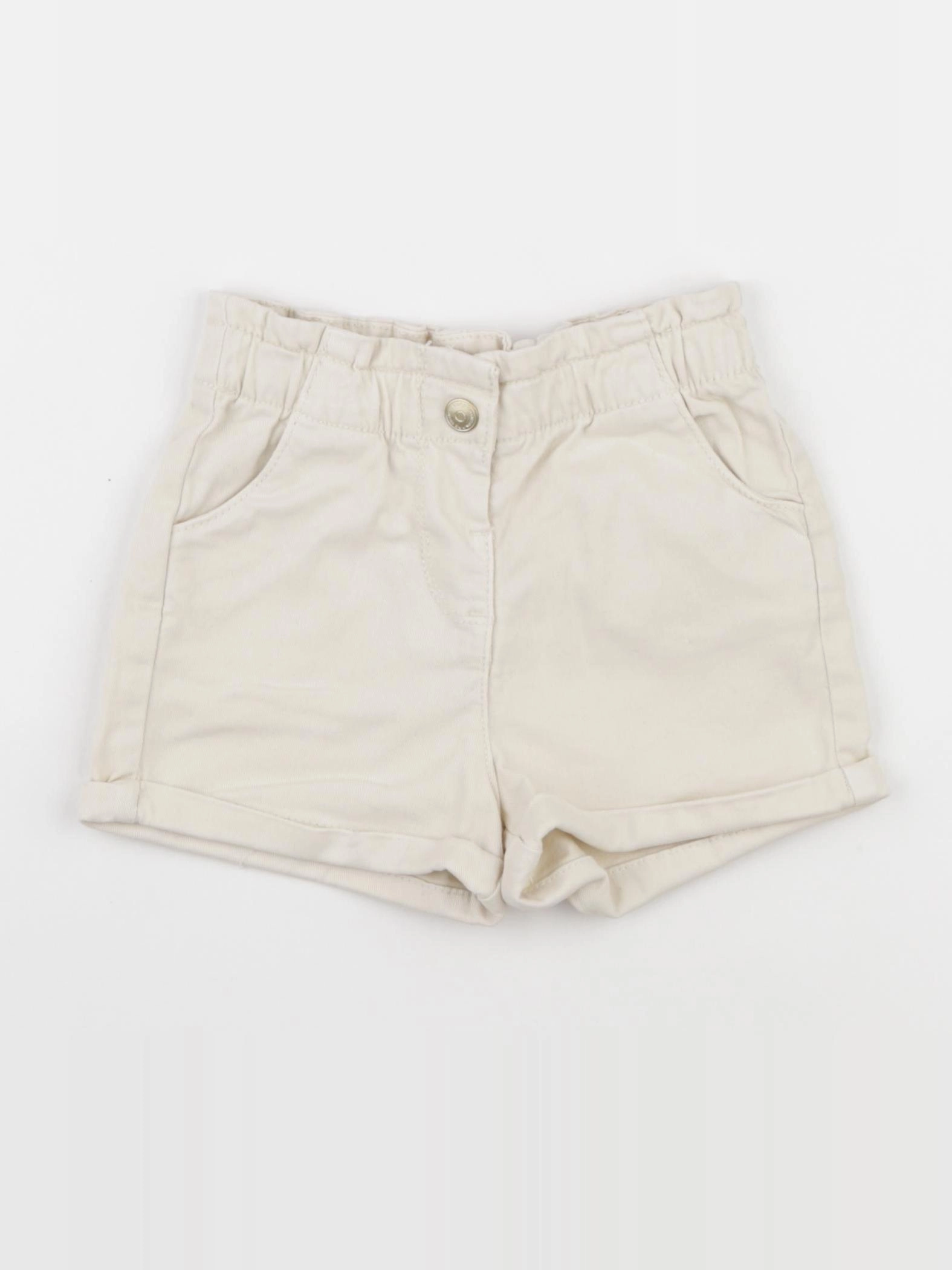 Tape à l'oeil - short coton beige - 18 mois