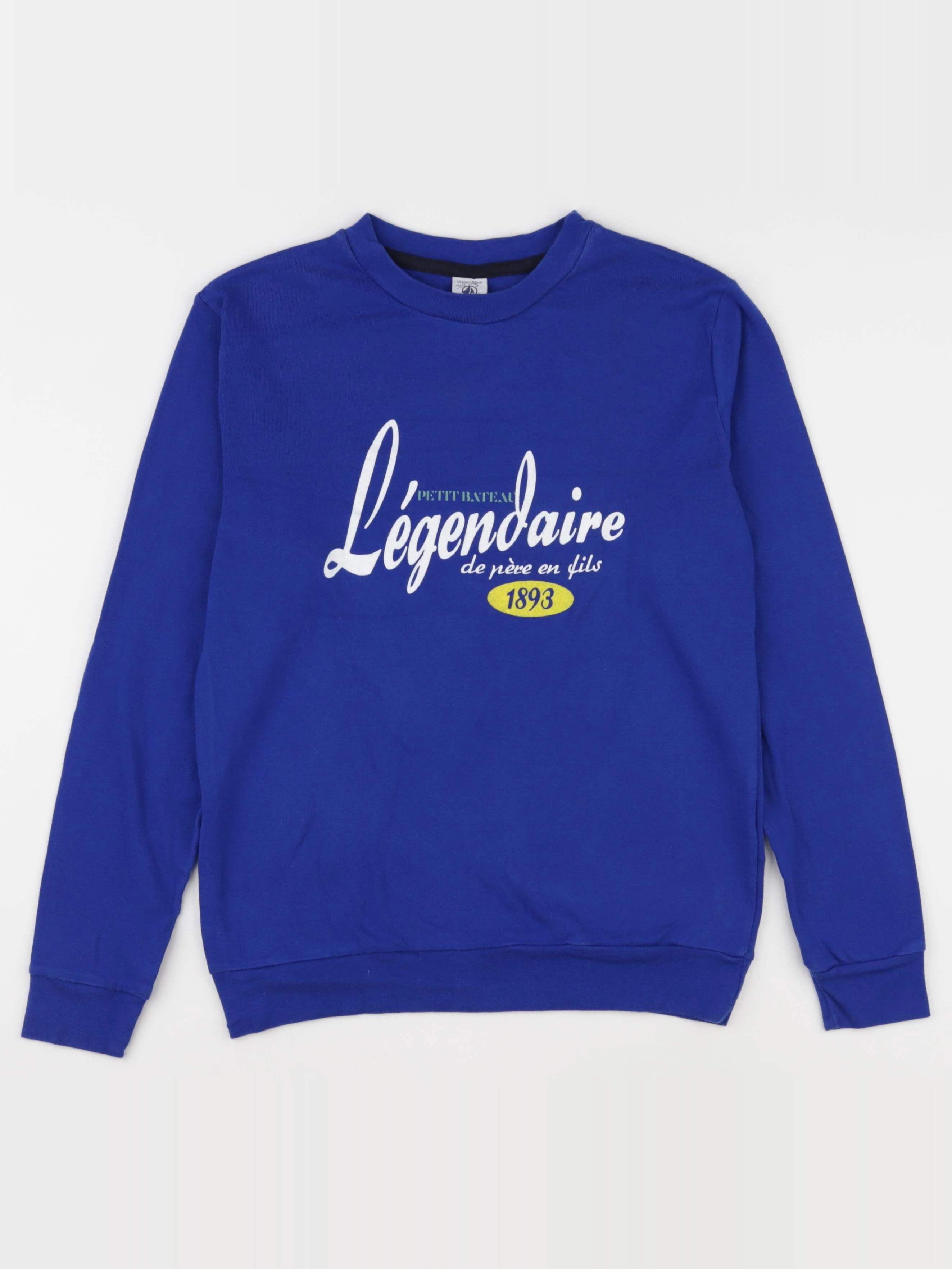 Petit Bateau - tee-shirt bleu - 12 ans