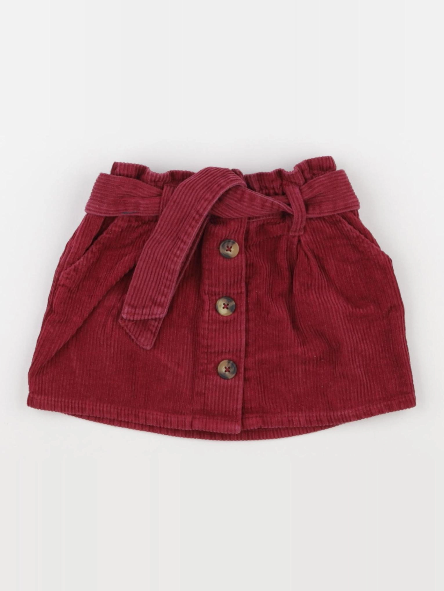 Vertbaudet - jupe rouge - 2 ans