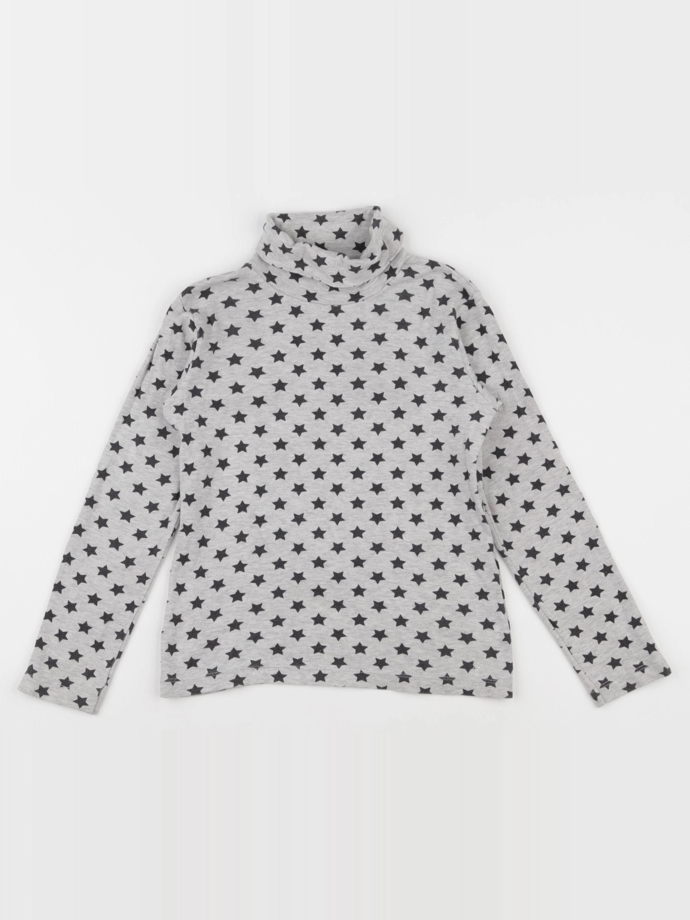 Petit Bateau - sous-pull gris - 8 ans