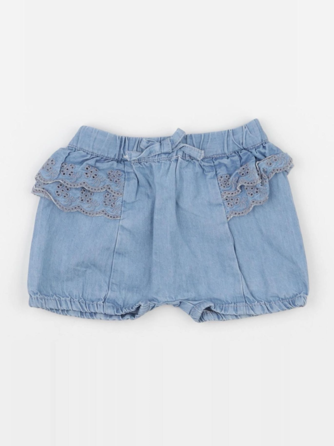 Carrément Beau - short bleu - 6 mois