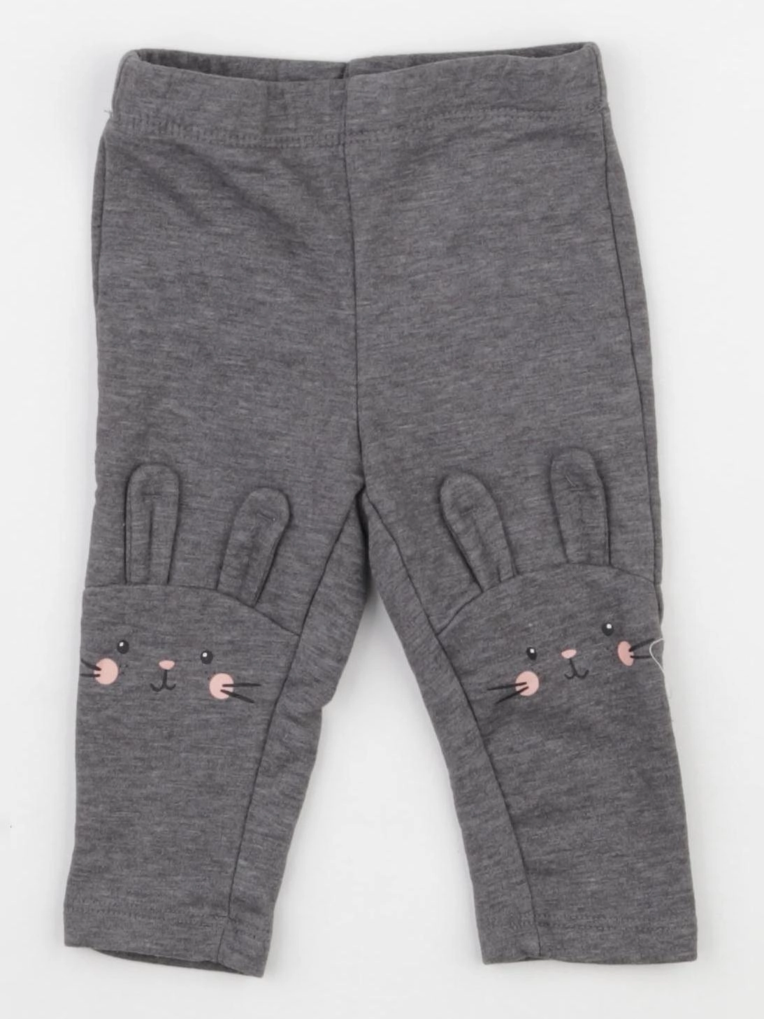 H&M - legging gris - 6 mois