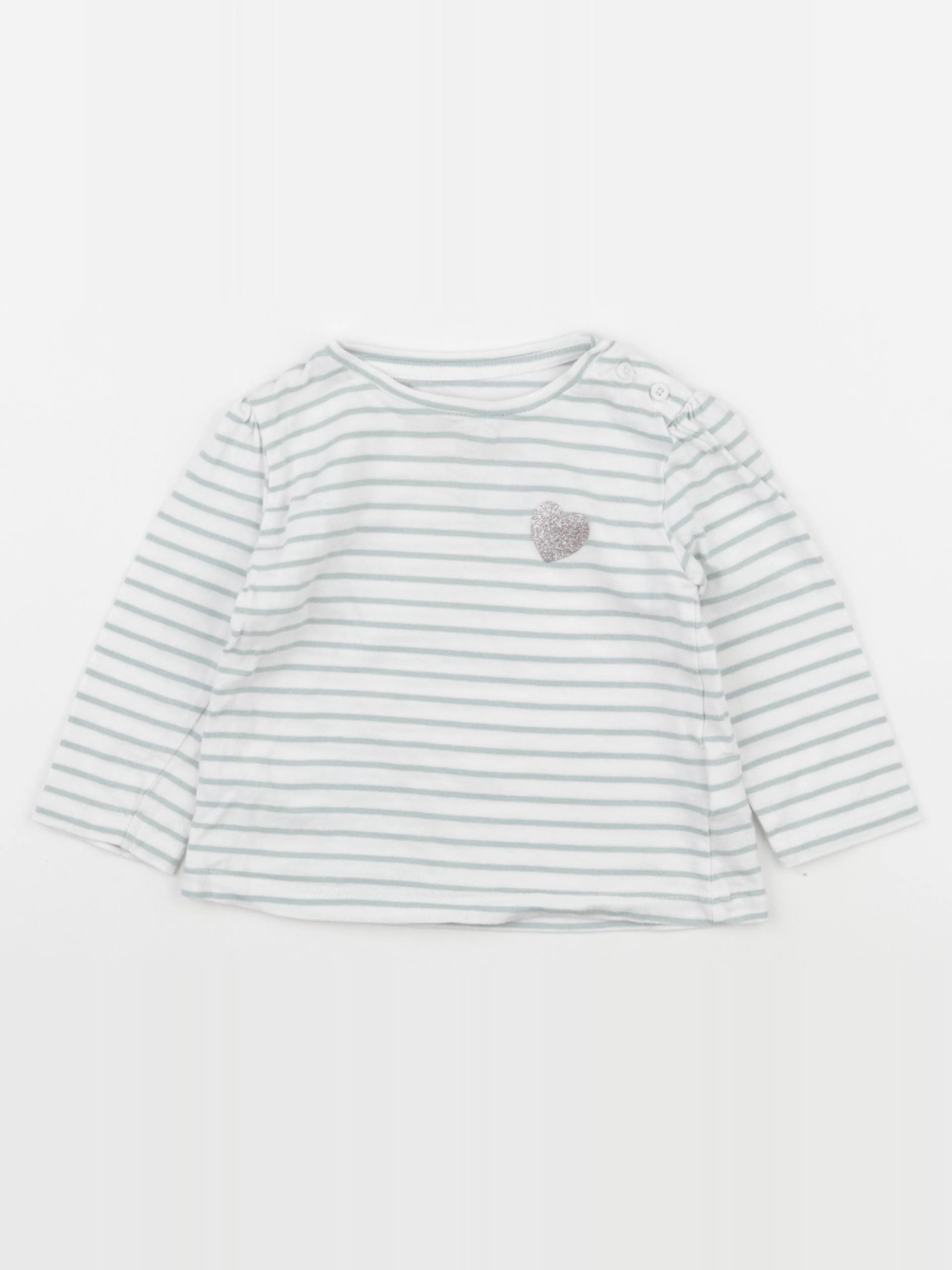 Vertbaudet - tee-shirt vert - 12 mois