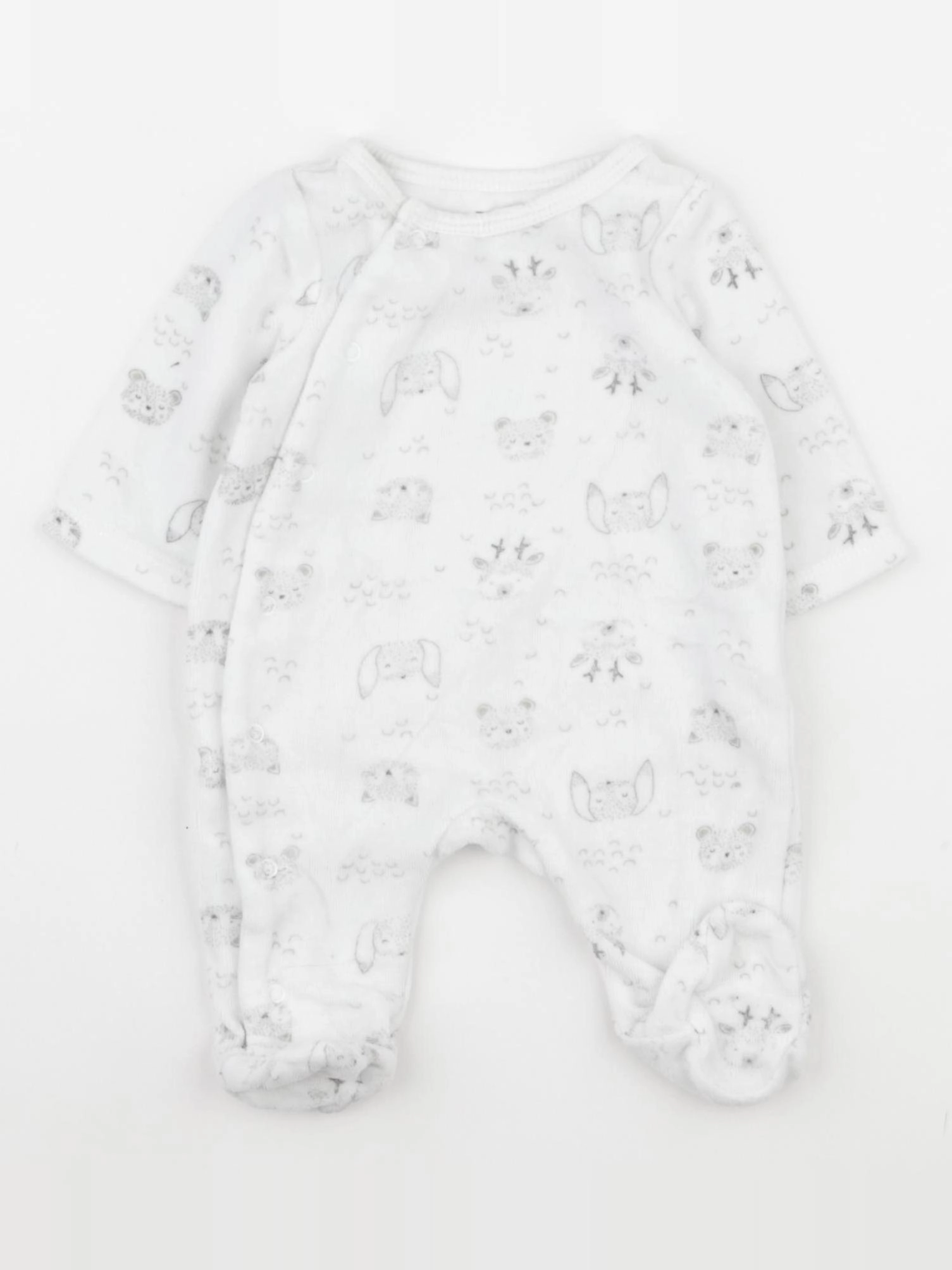 Tape à l'oeil - pyjama gris - 1 mois