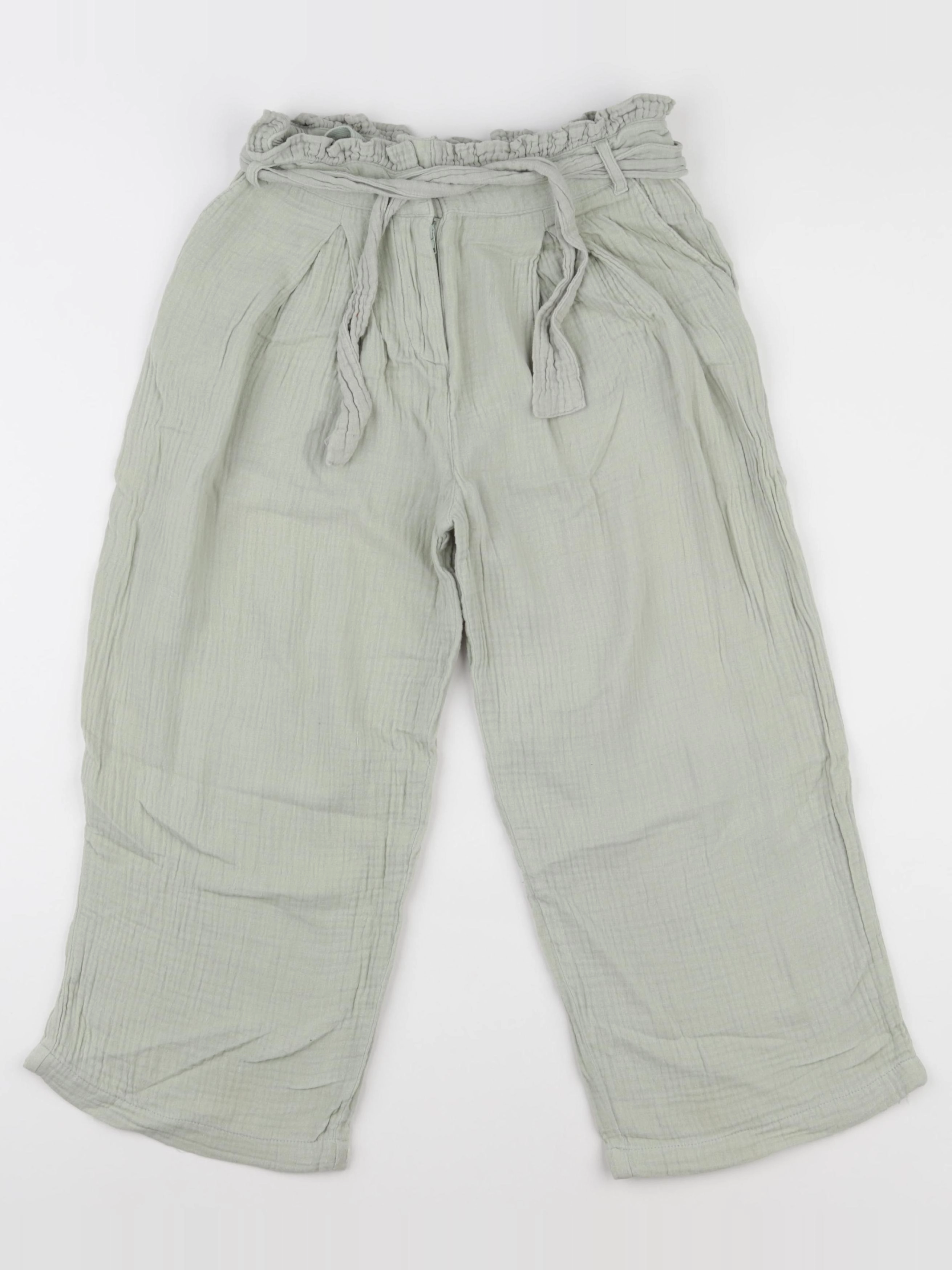 Vertbaudet - pantalon vert - 9 ans