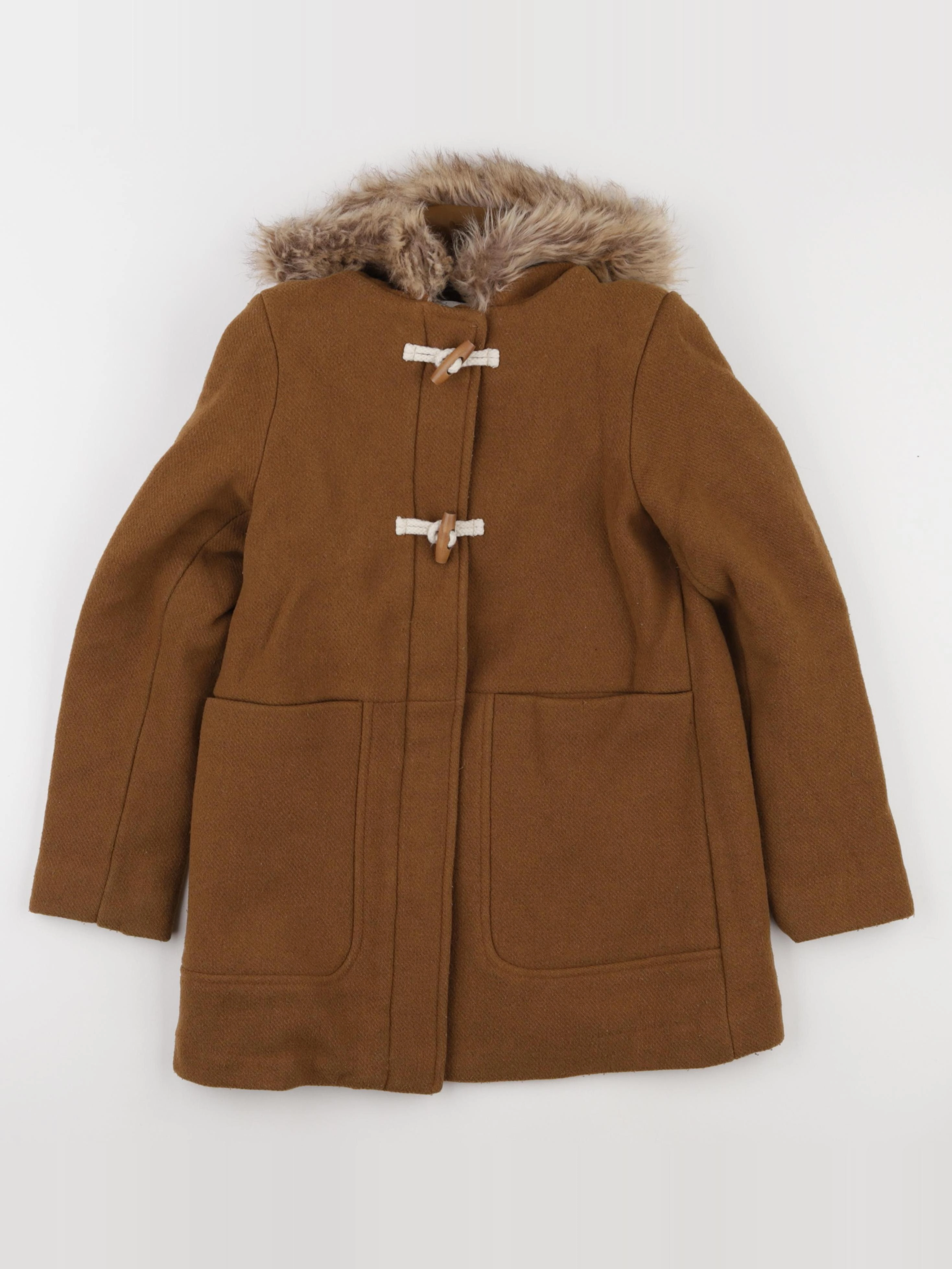 Vertbaudet - manteau marron - 10 ans