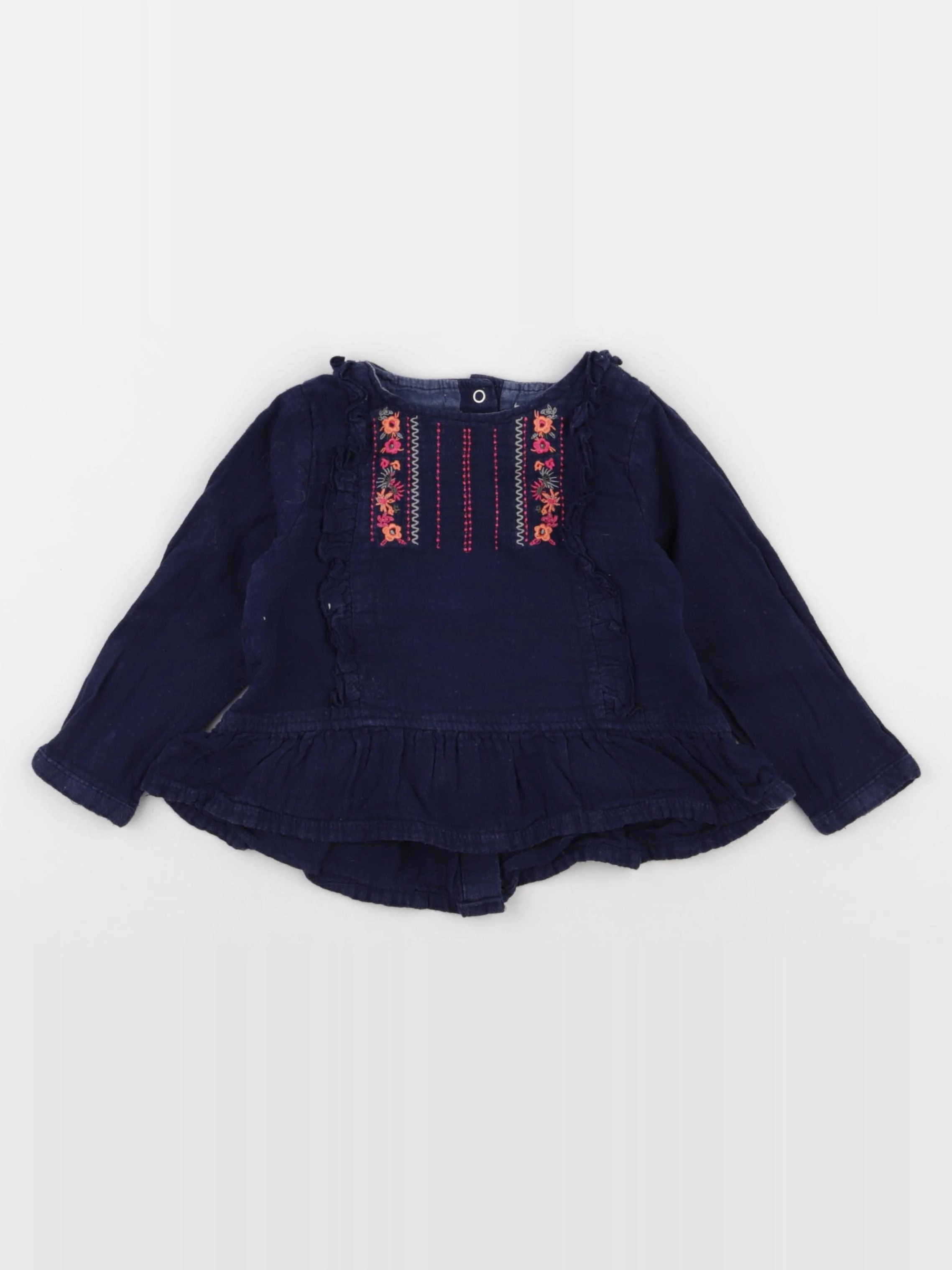 Vertbaudet - blouse bleu - 24 mois