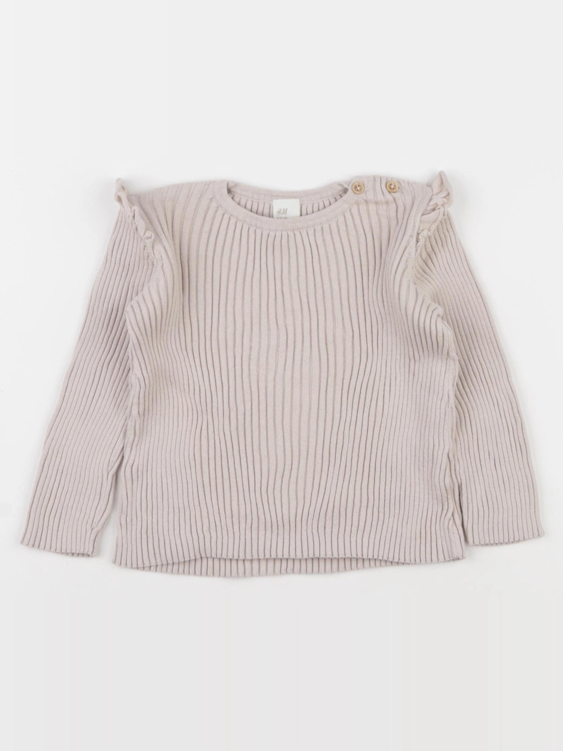 H&M - pull beige - 12/18 mois