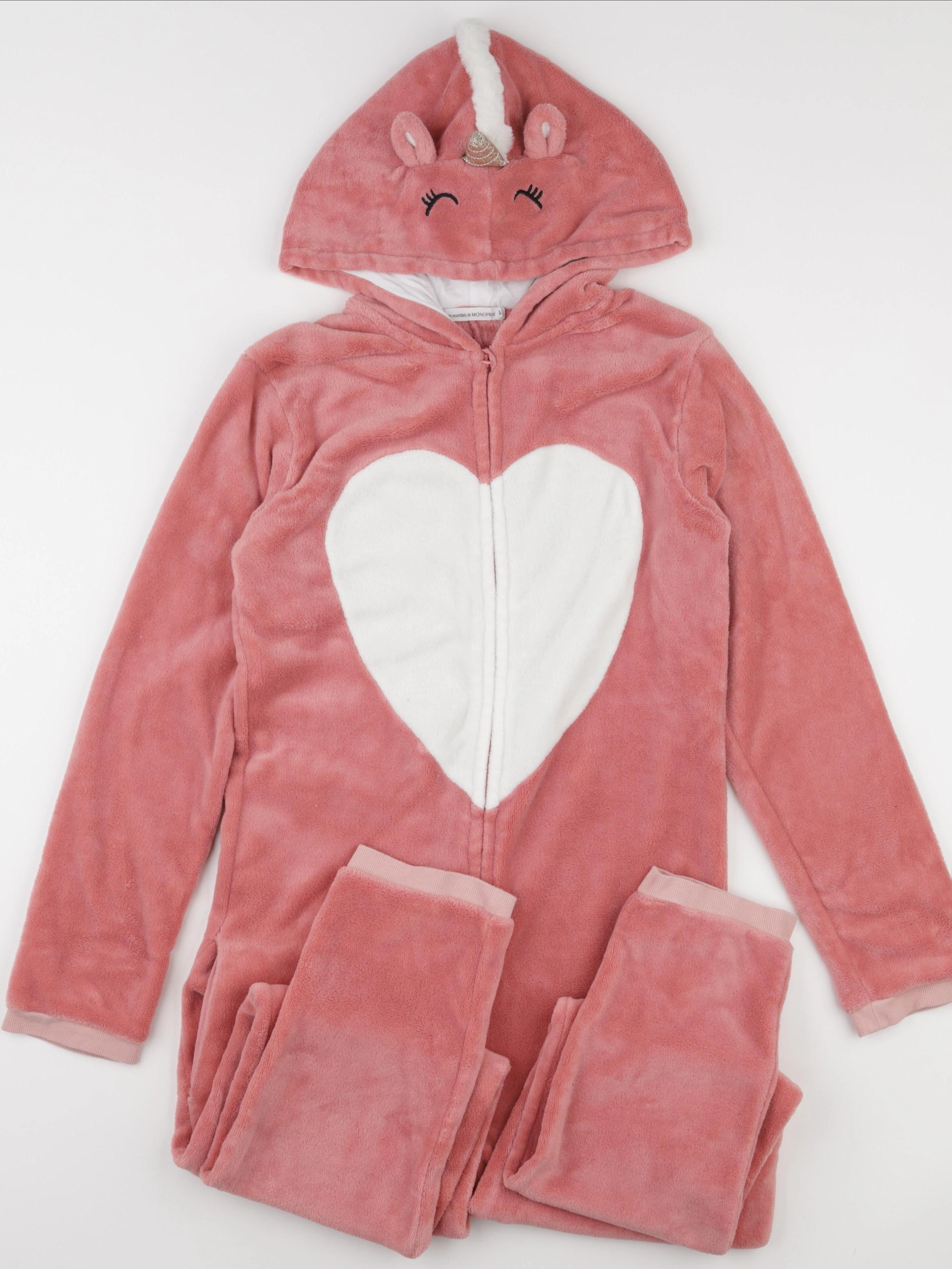 Monoprix - sur-pyjama rose - 14 ans