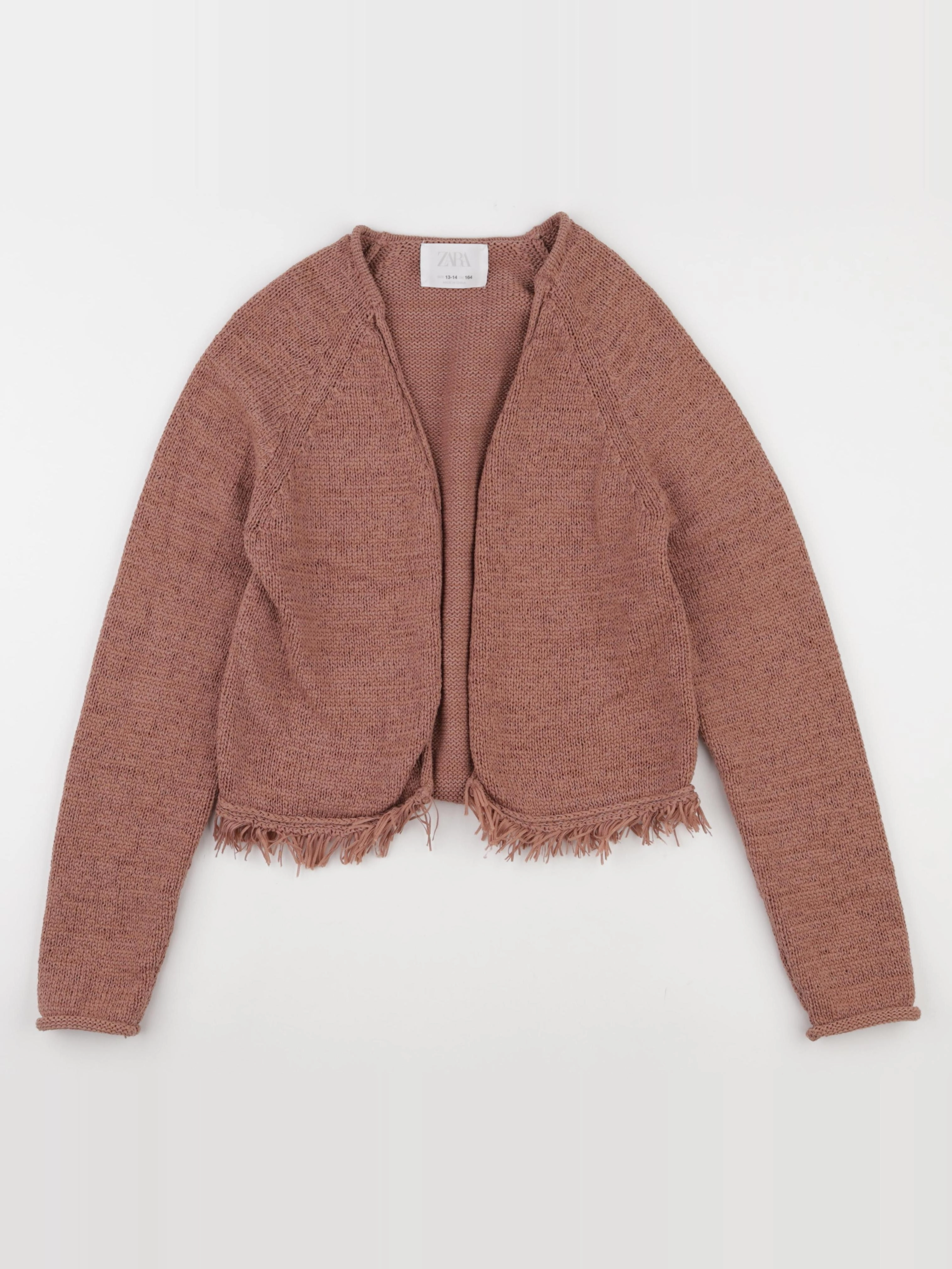Zara - gilet marron - 13/14 ans