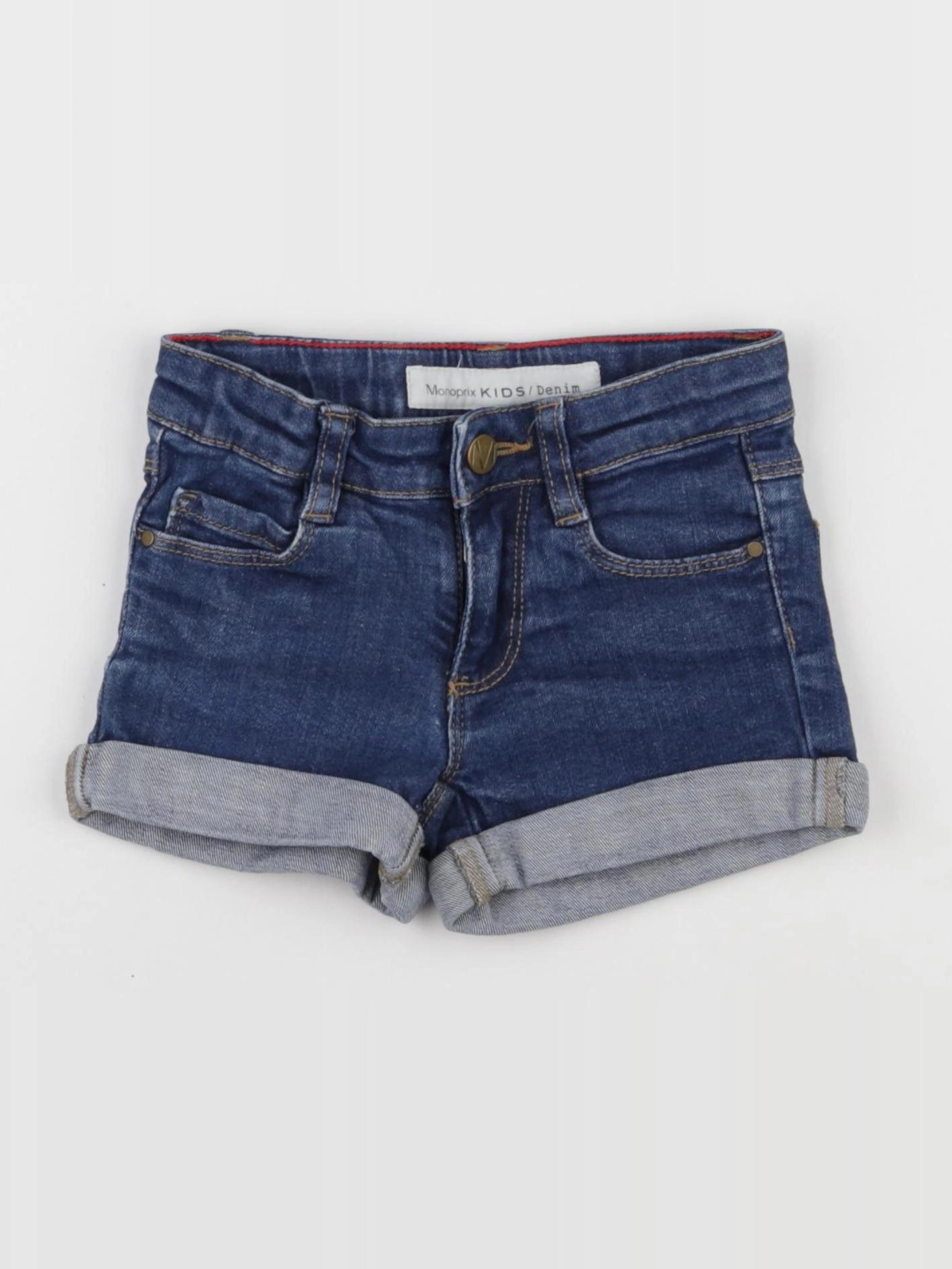 Monoprix - short bleu - 3 ans