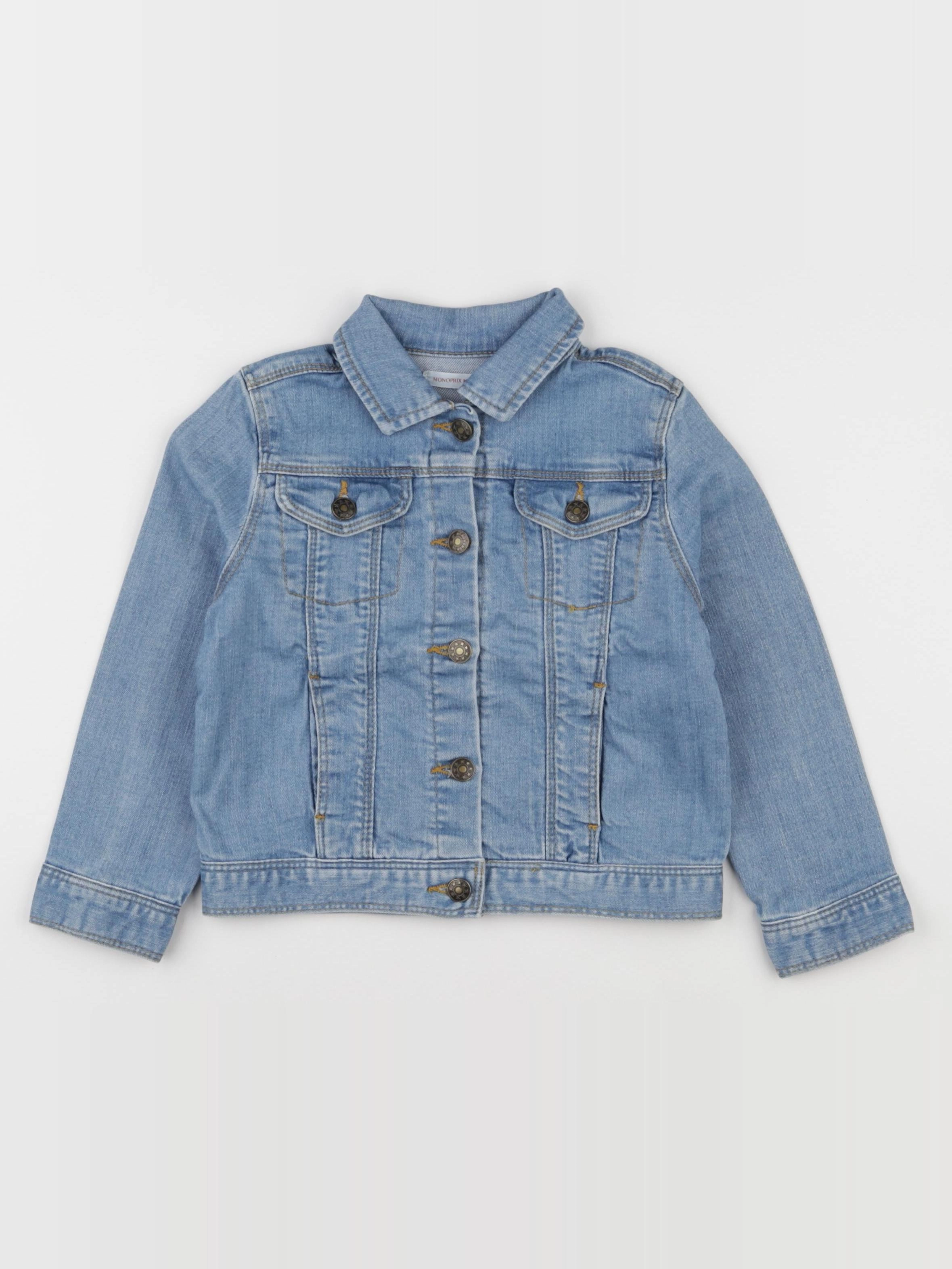 Monoprix - veste bleu - 4 ans