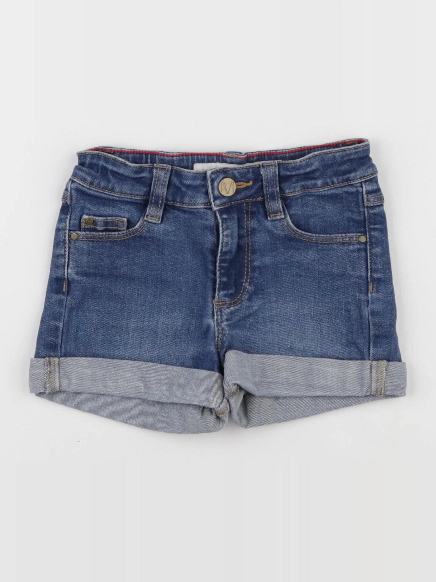 Monoprix - short bleu - 4 ans