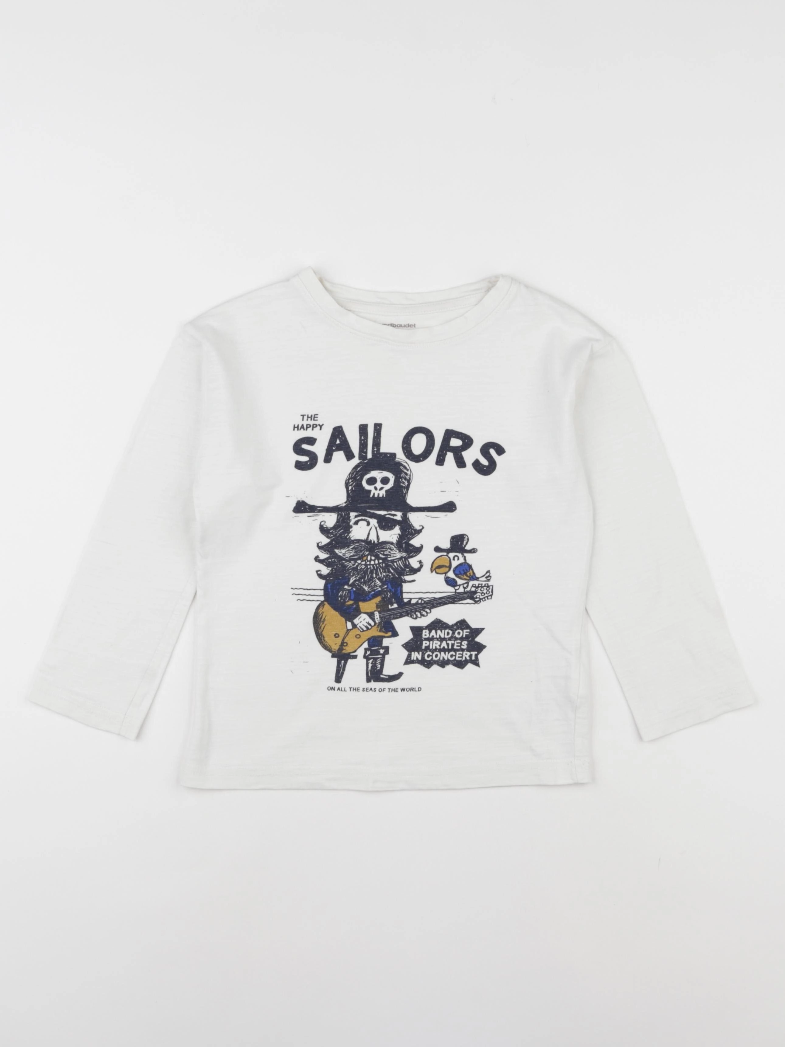 Vertbaudet - tee-shirt blanc - 6 ans