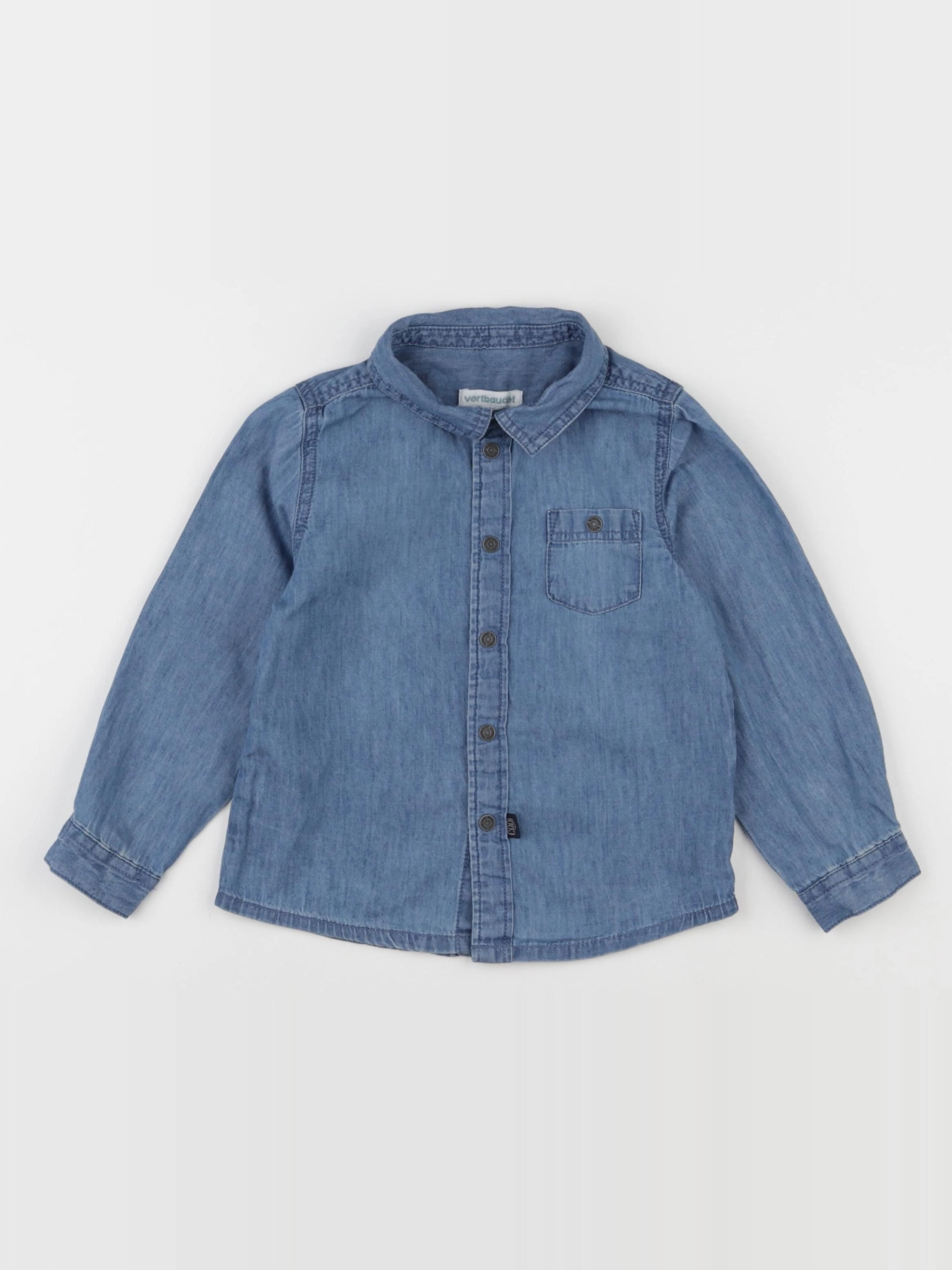 Vertbaudet - chemise bleu - 3 ans