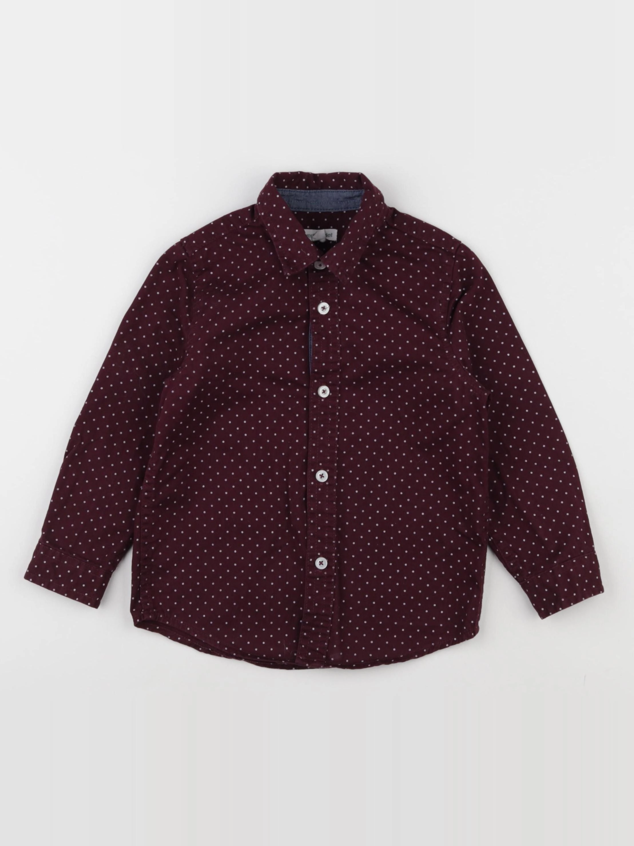 Vertbaudet - chemise rouge - 3 ans