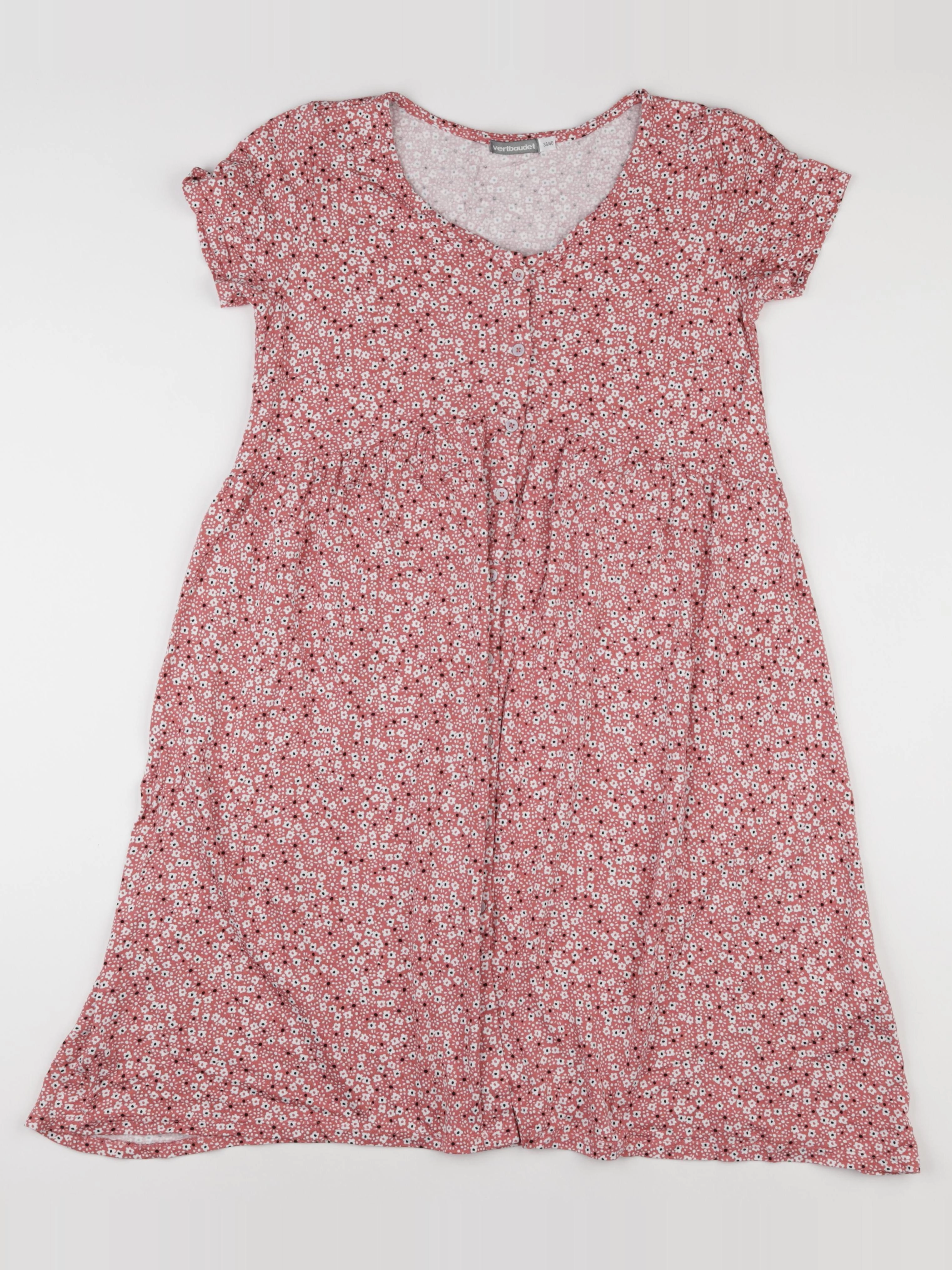 Vertbaudet - robe grossesse rose, blanc - 38 à 40