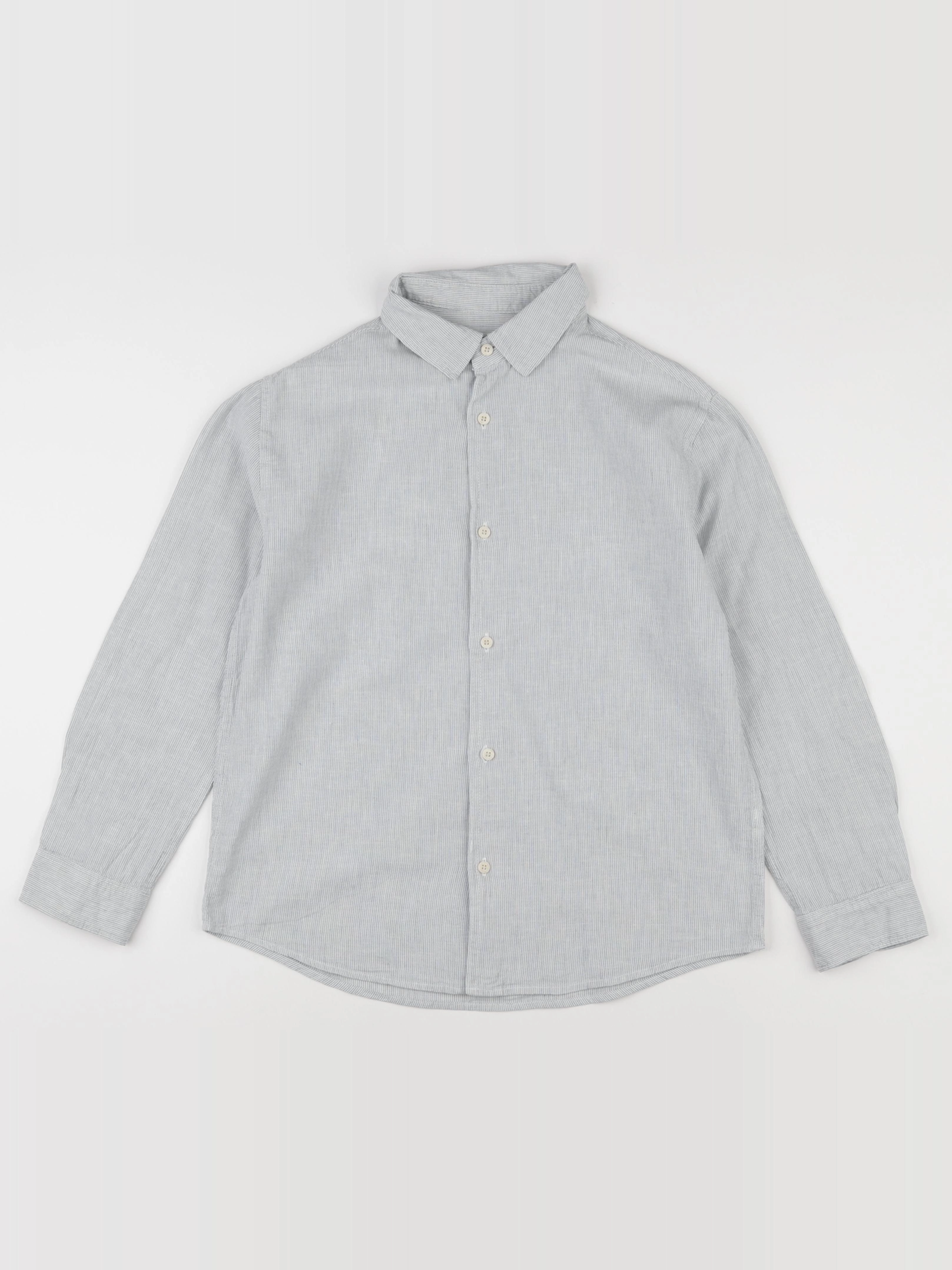 Zara - chemise blanc, vert - 9/10 ans