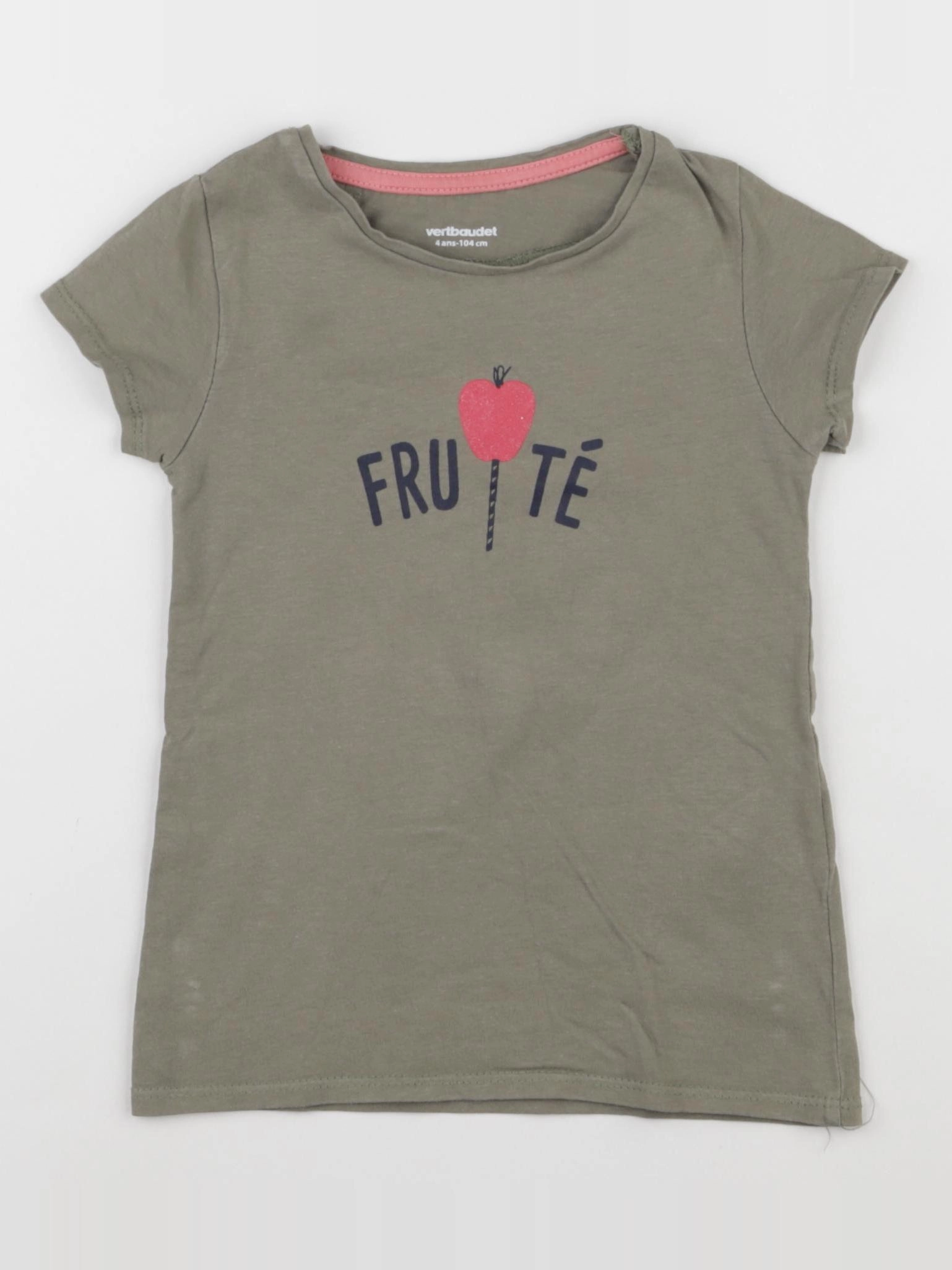 Vertbaudet - tee-shirt vert - 4 ans