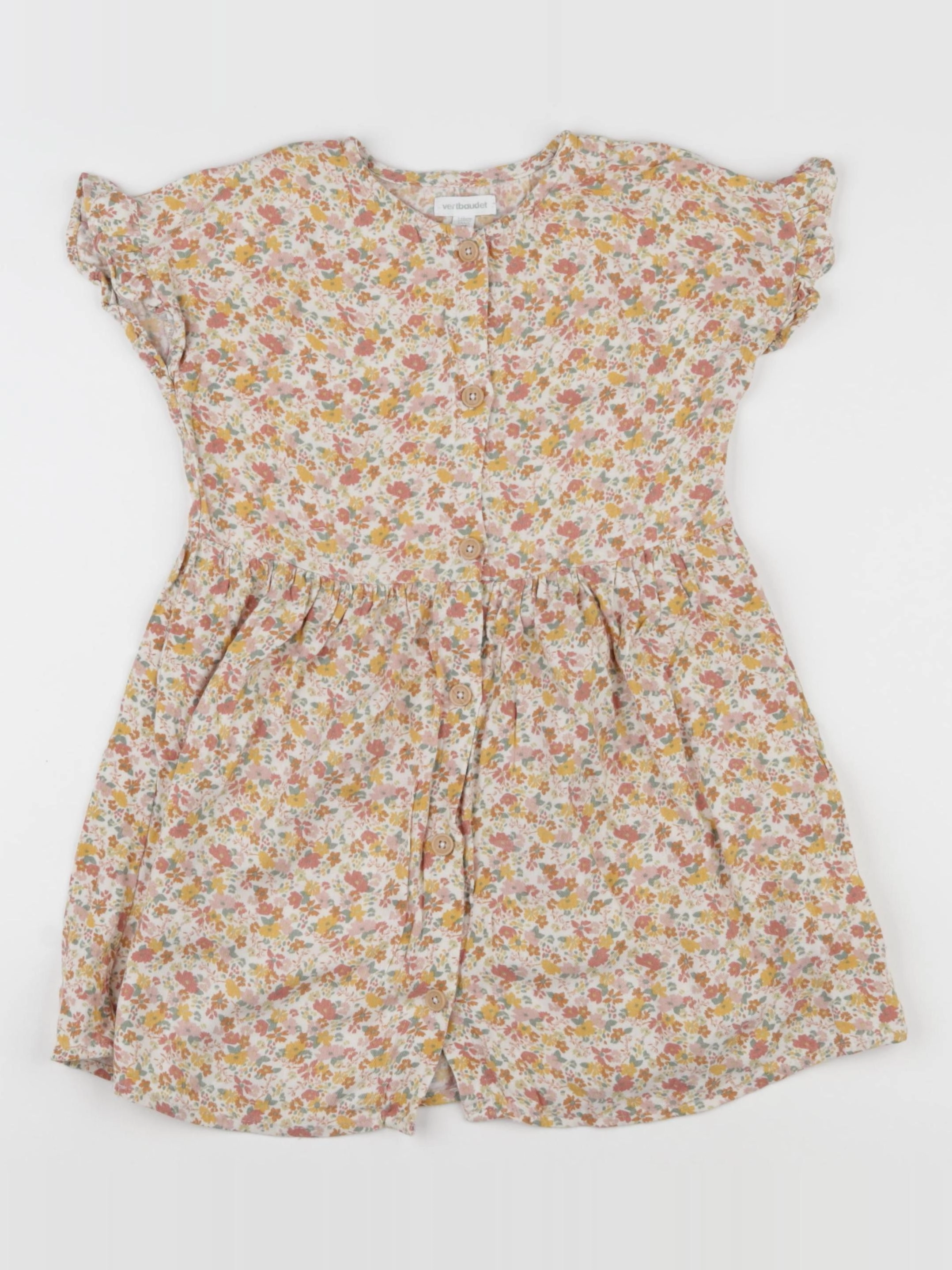 Vertbaudet - robe multicolore - 5 ans
