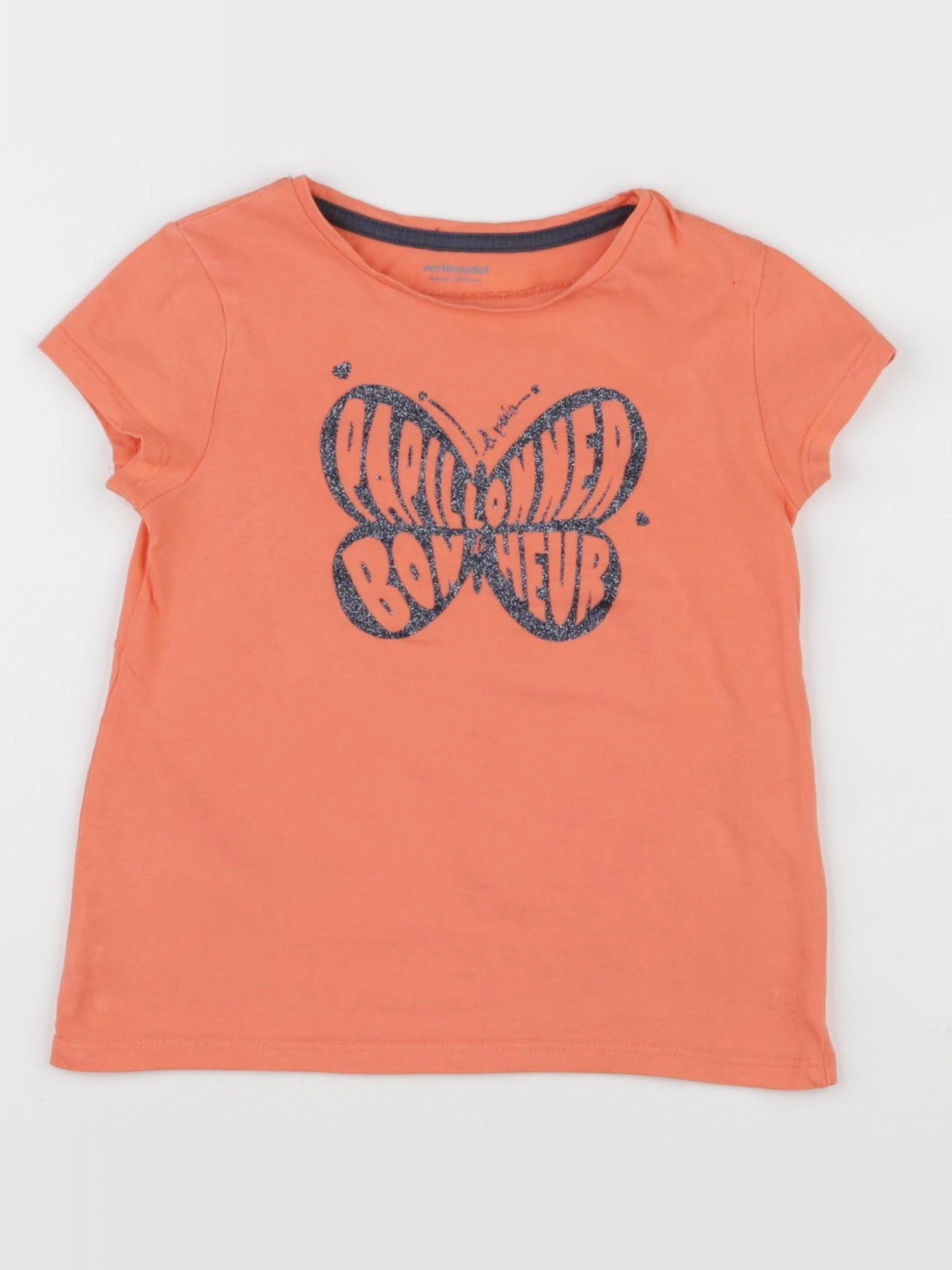 Vertbaudet - tee-shirt orange - 4 ans