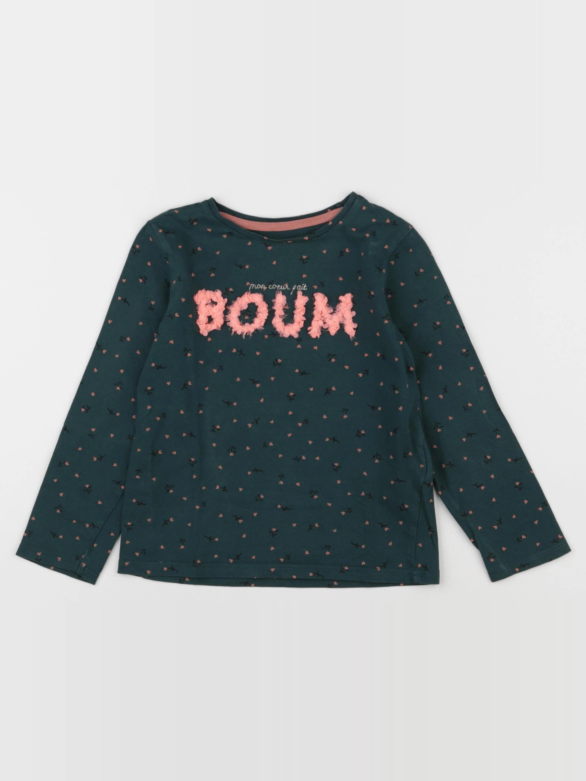Vertbaudet - tee-shirt vert - 5 ans