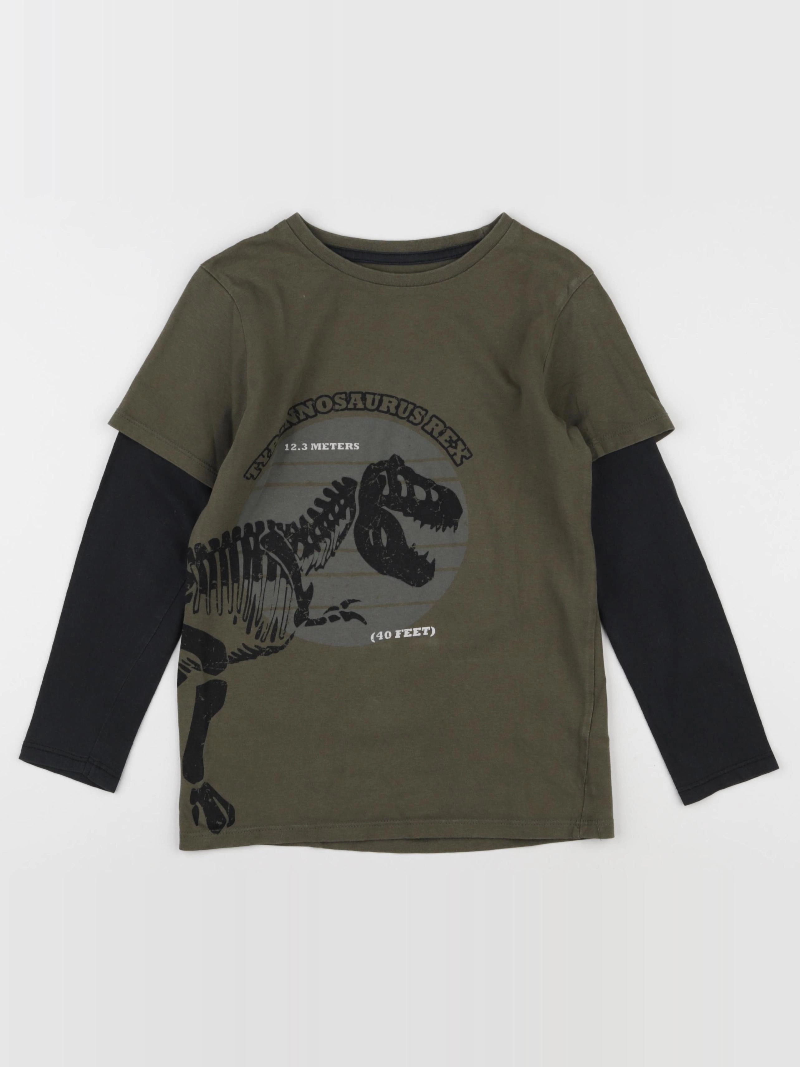 Vertbaudet - tee-shirt vert - 8 ans