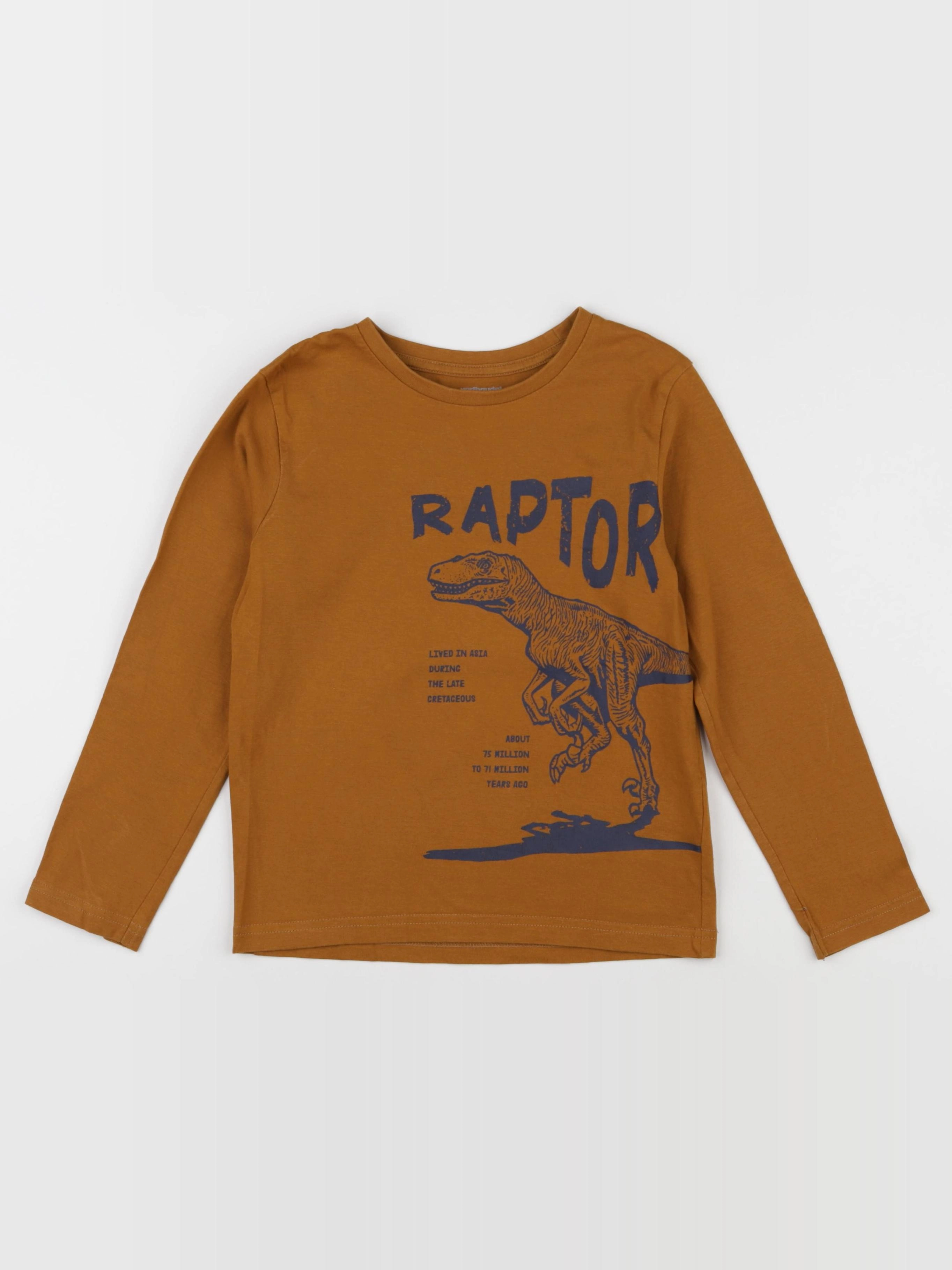 Vertbaudet - tee-shirt marron - 8 ans