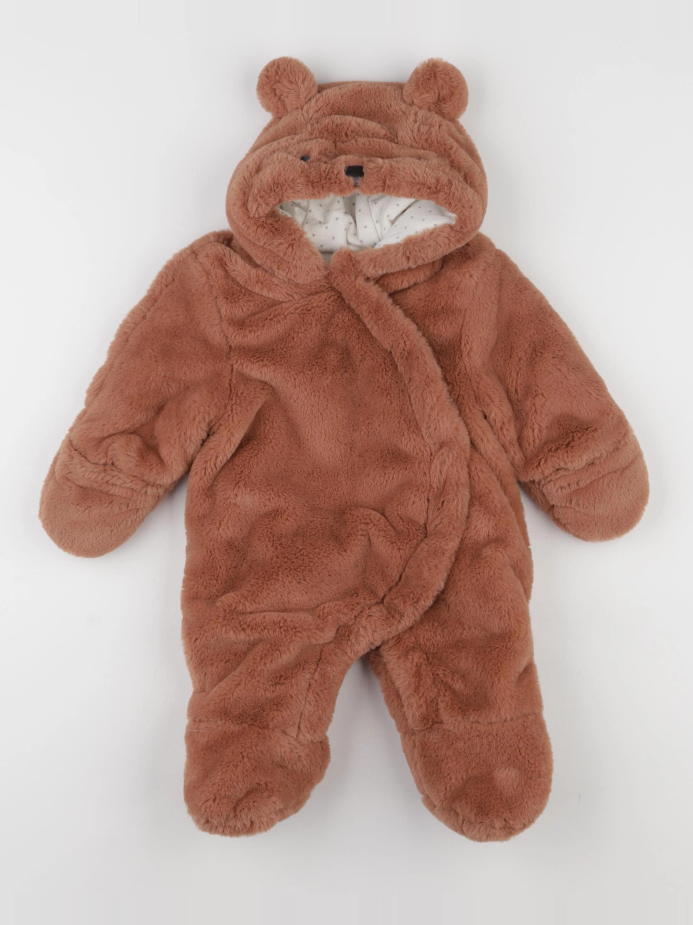 Vertbaudet - combi-pilote marron - 3 mois