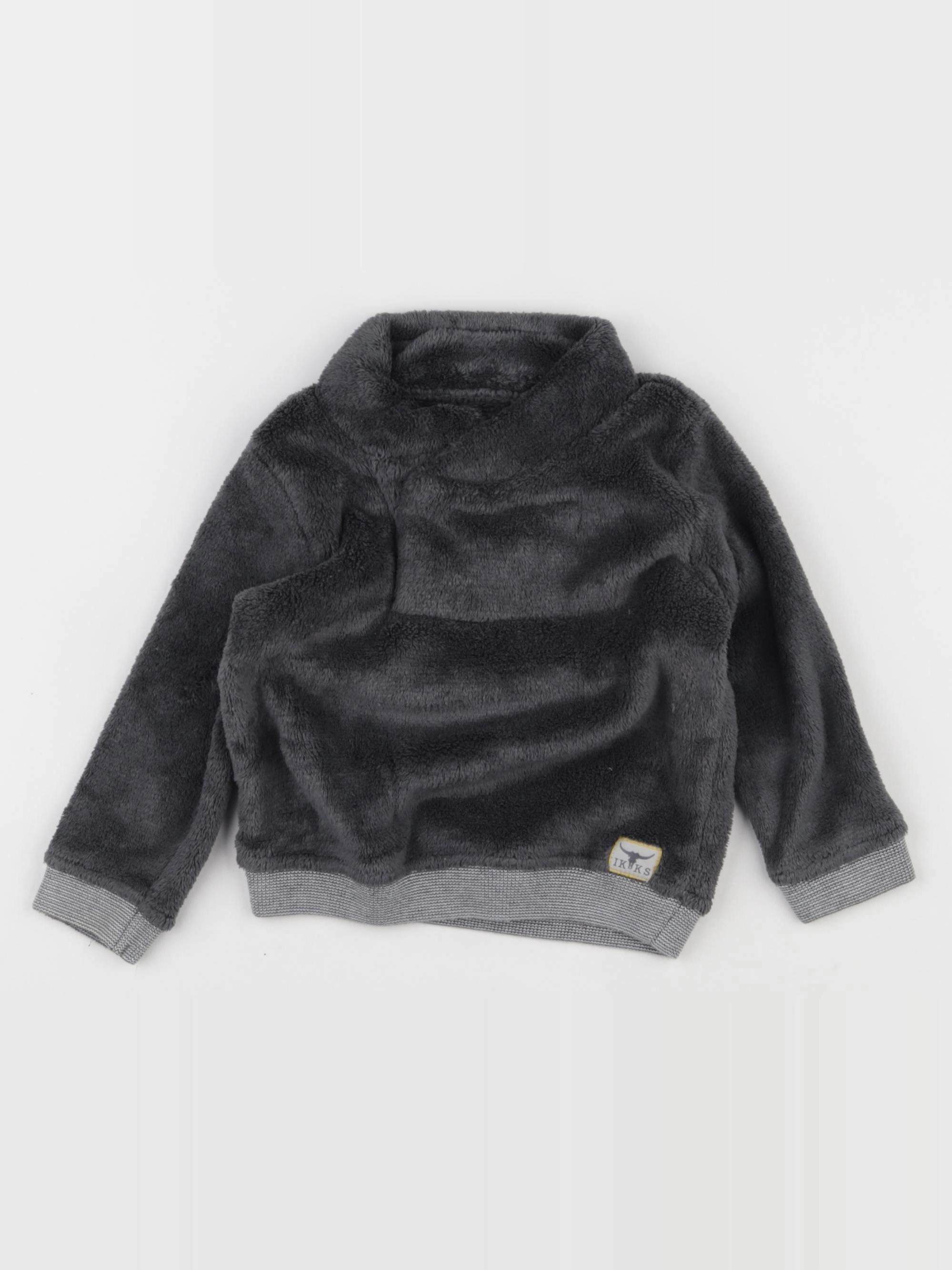 IKKS - sweat imprimé au dos gris - 18 mois
