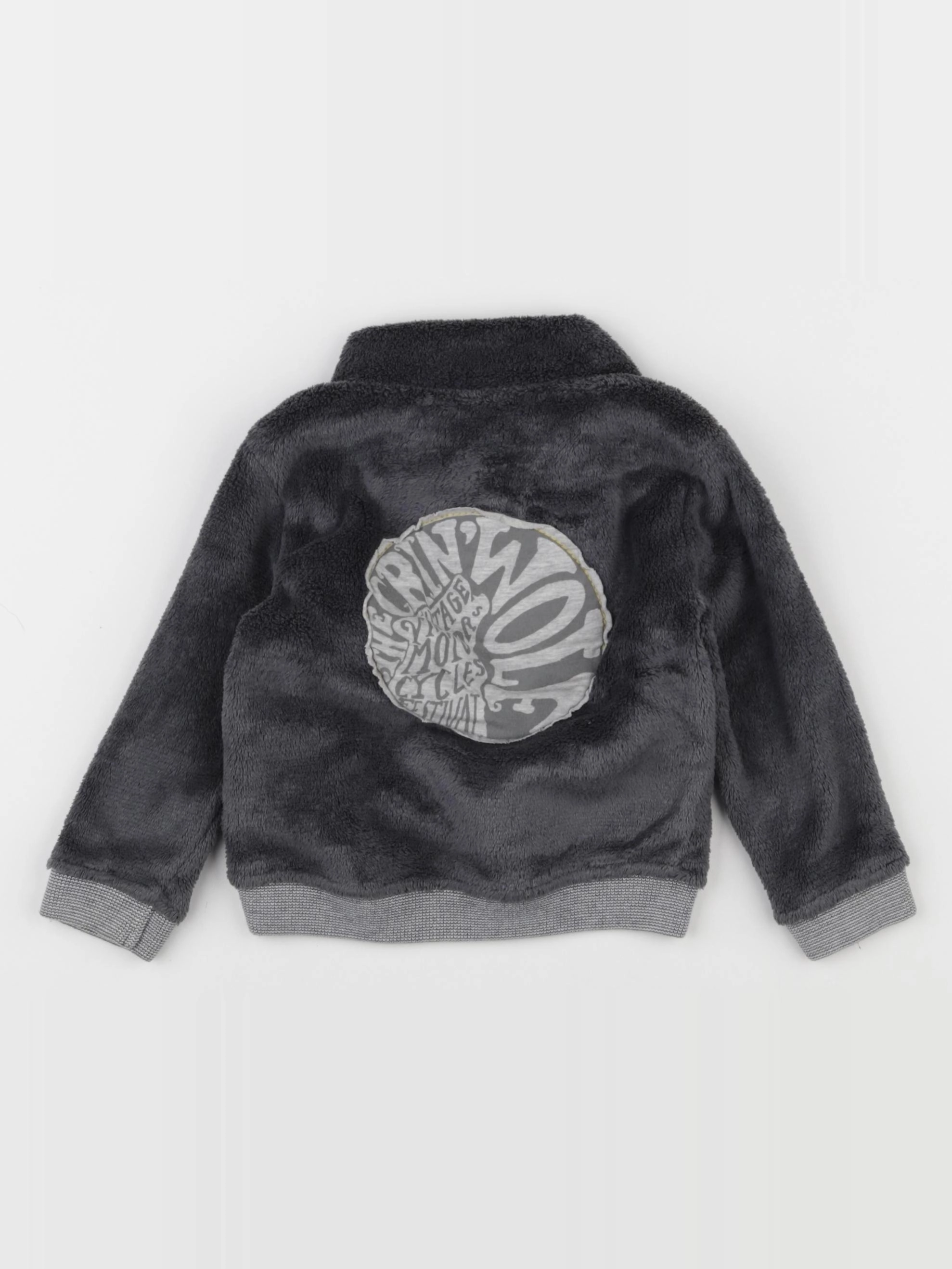 IKKS - sweat imprimé au dos gris - 18 mois