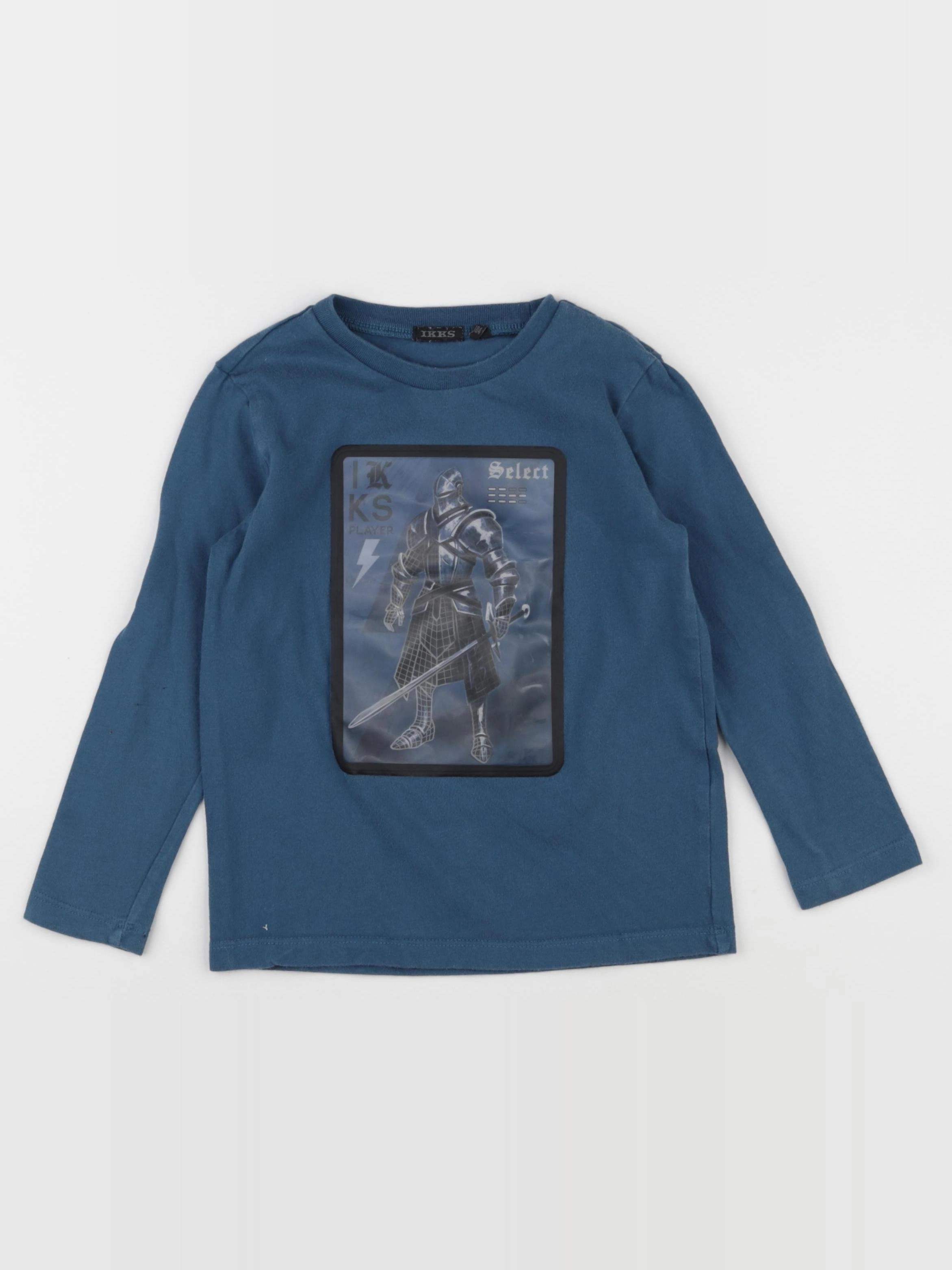 IKKS - tee-shirt bleu - 4 ans