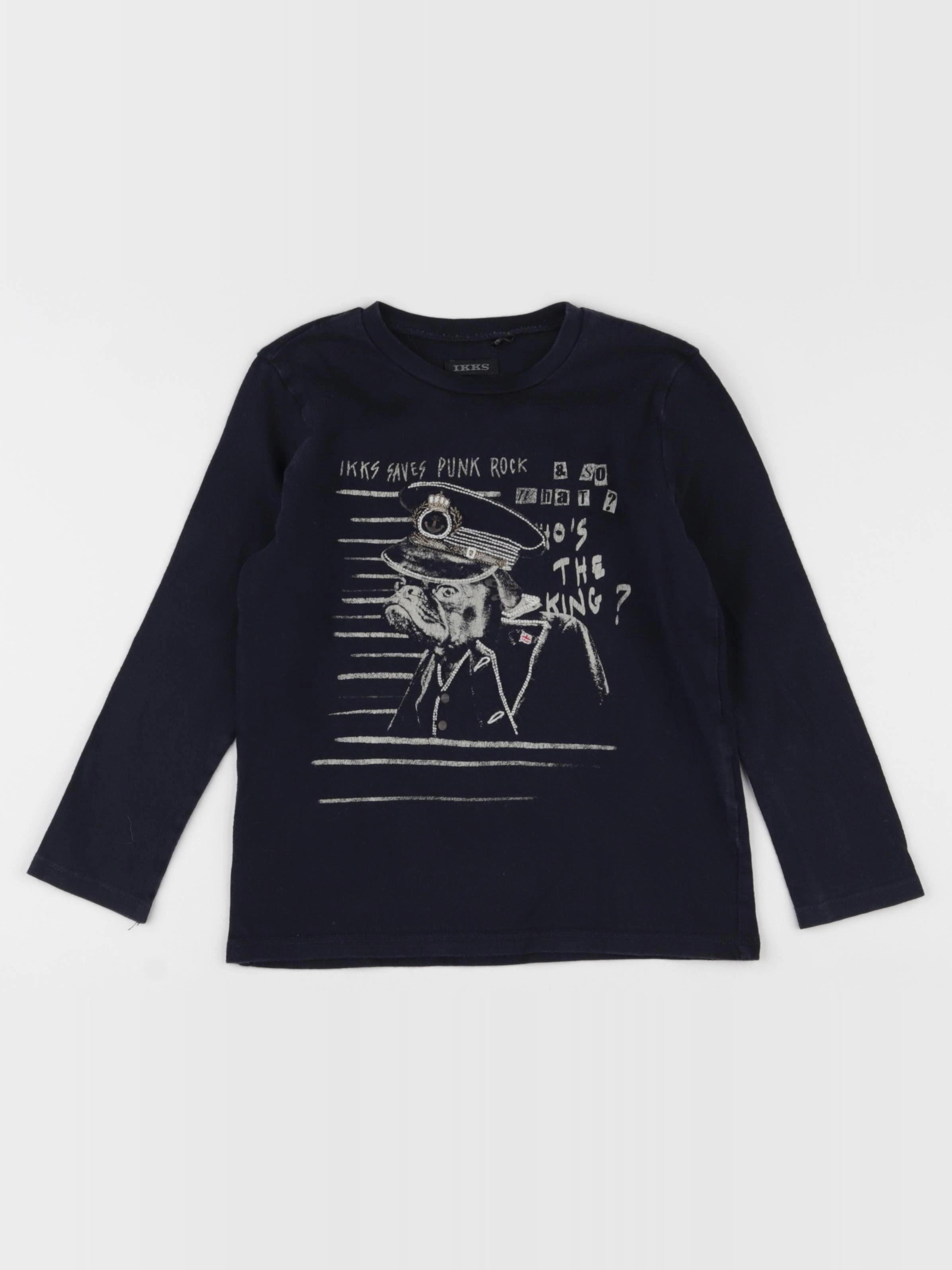 IKKS - tee-shirt bleu - 4 ans