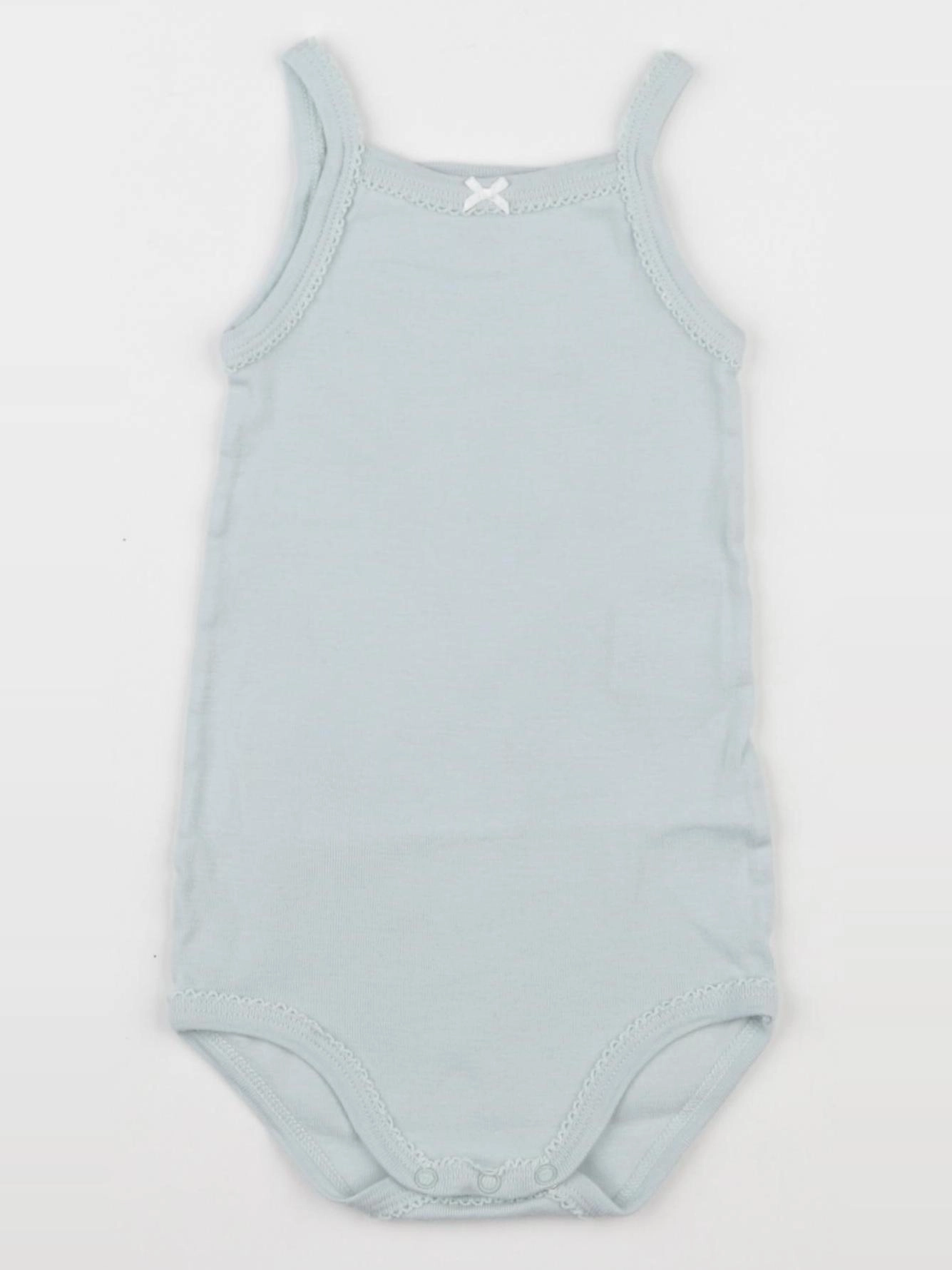 Petit Bateau - body vert - 18 mois