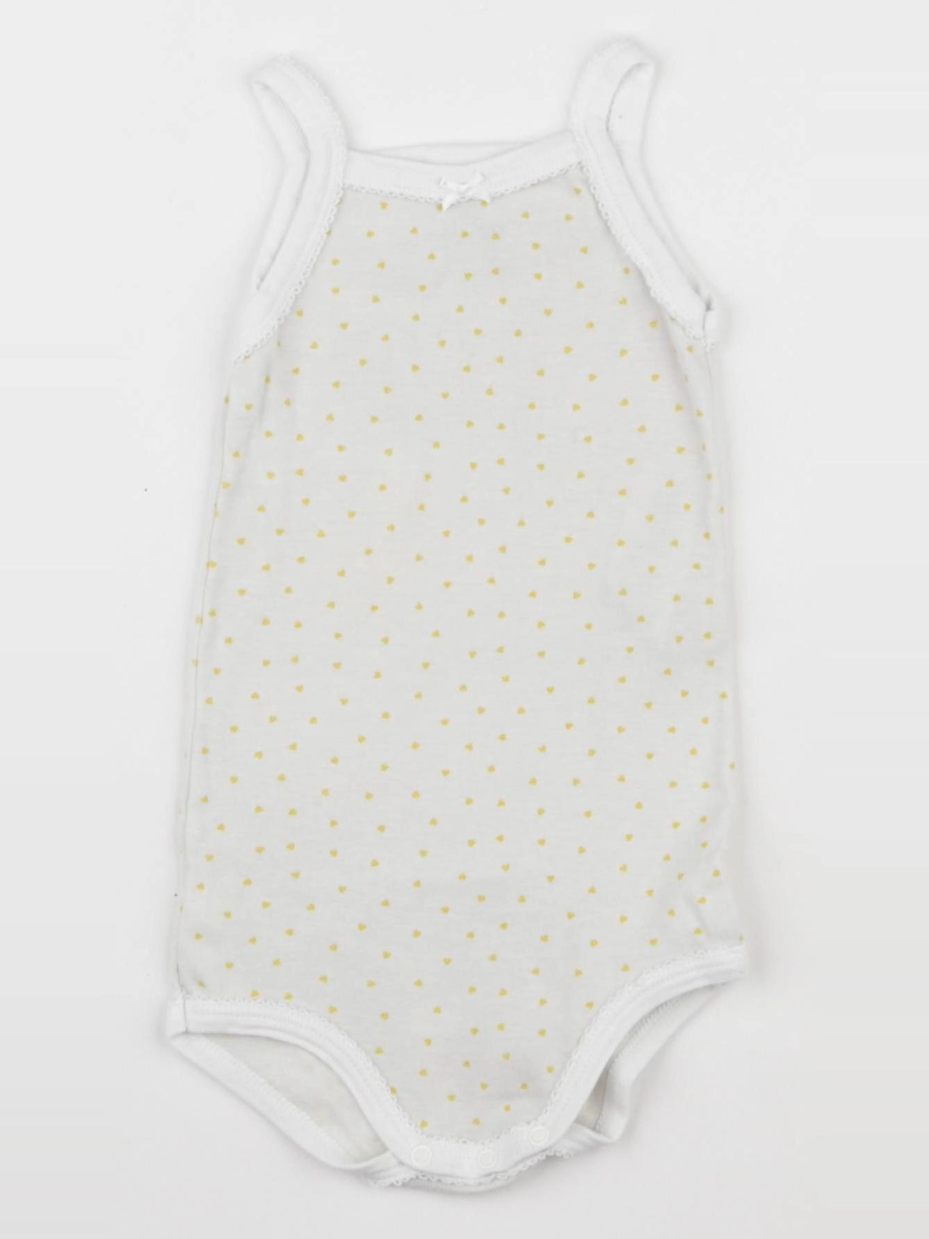 Petit Bateau - body beige, jaune - 18 mois