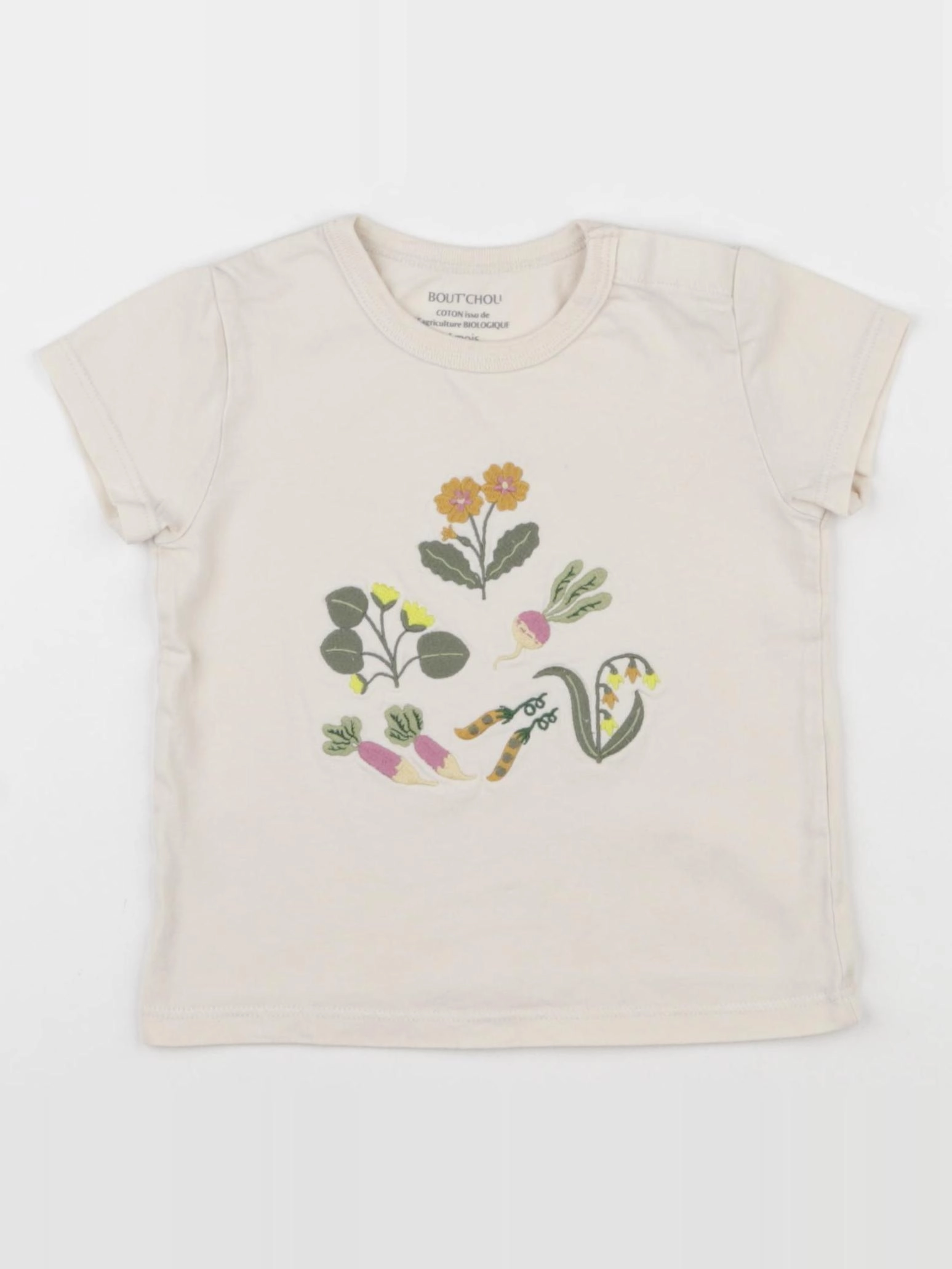 Boutchou - tee-shirt beige - 24 mois