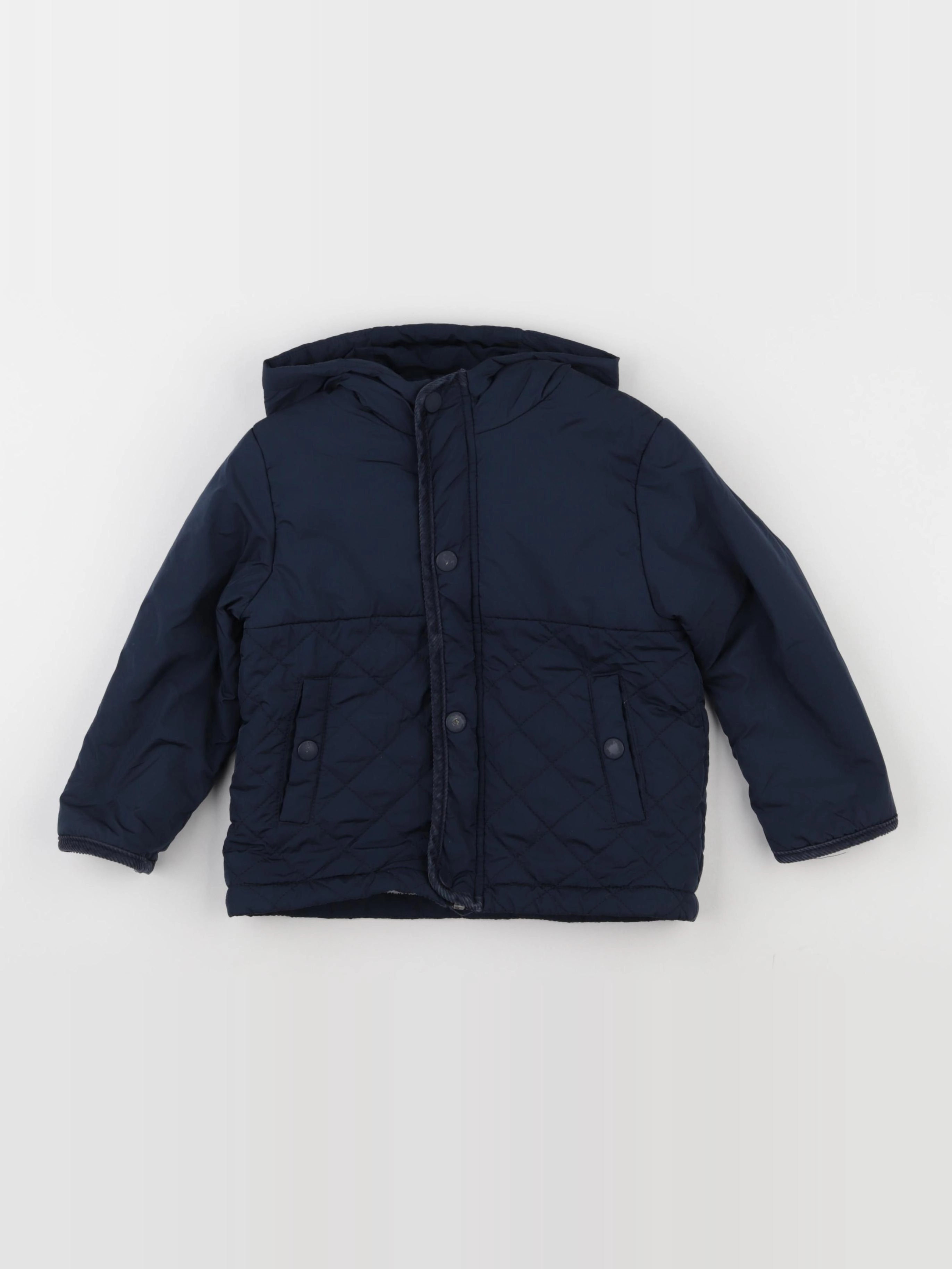 Mango - veste doublé bleu - 3/4 ans