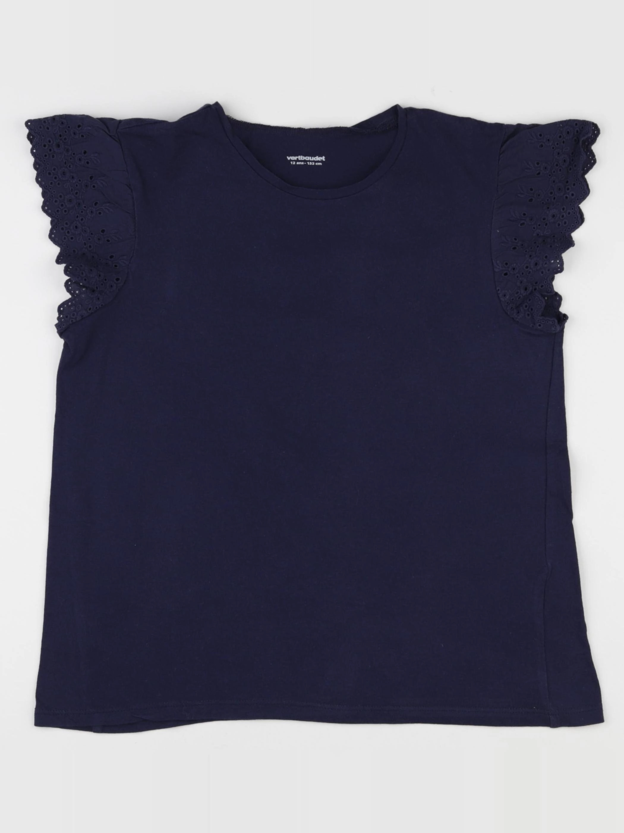 Vertbaudet - tee-shirt bleu - 12 ans