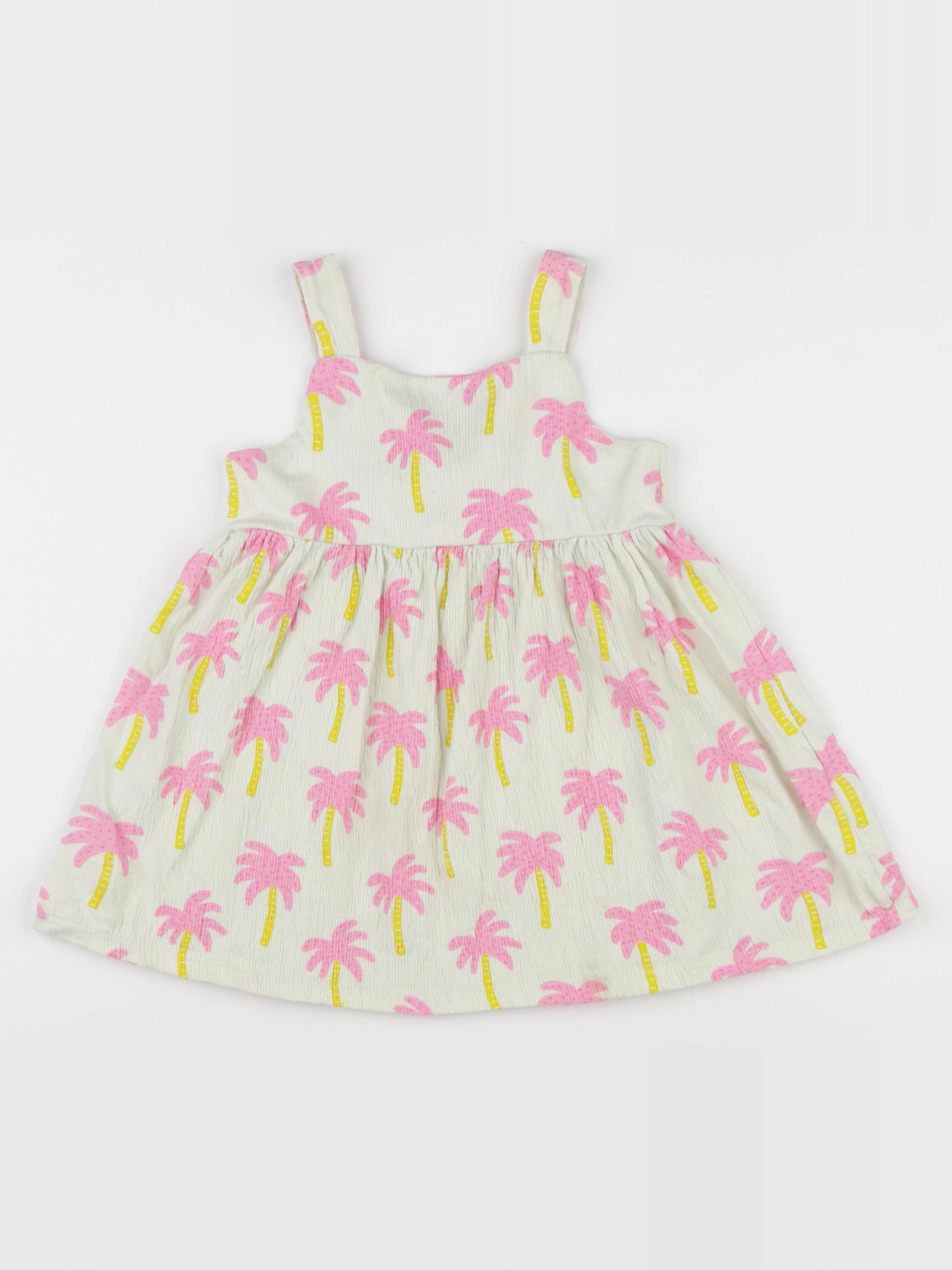 Zara - robe beige, rose - 3 ans