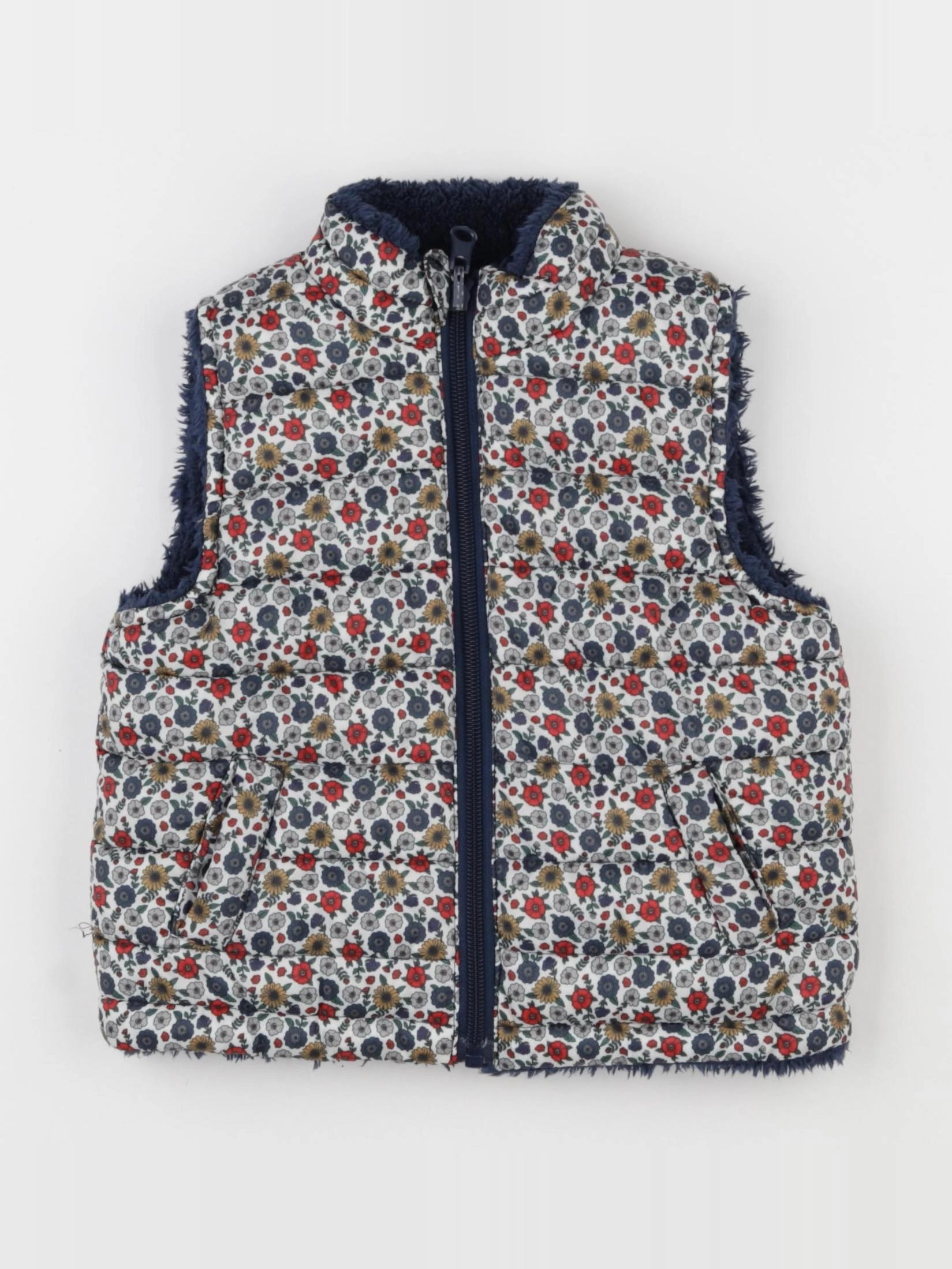 Boutchou - doudoune réversible multicolore - 18 mois